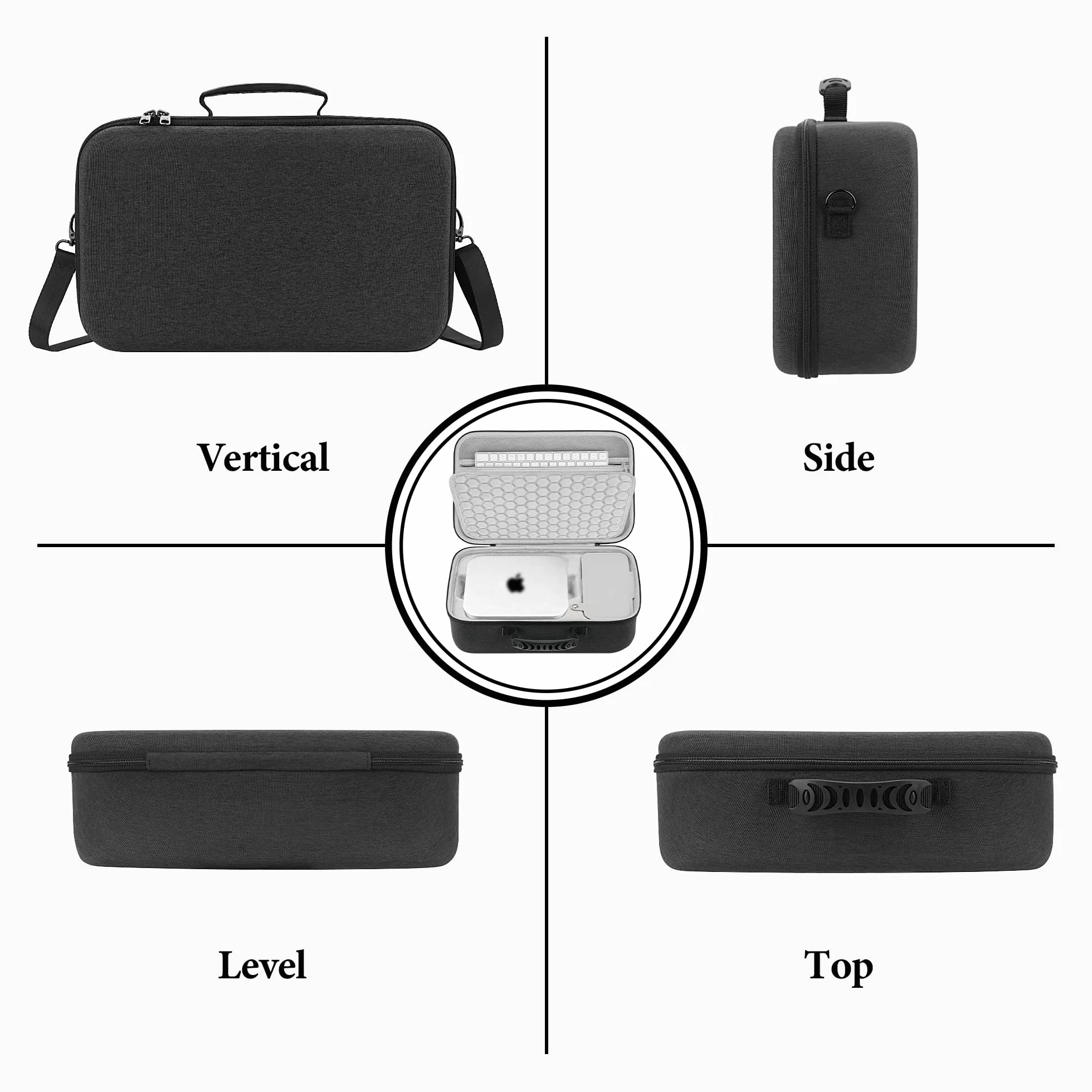 Geekria Twarde etui kompatybilne z Apple Mac Studio 2026 M5/M1/M2/M3/M4 Max/Ultra, torba podróżna do komputera stacjonarnego