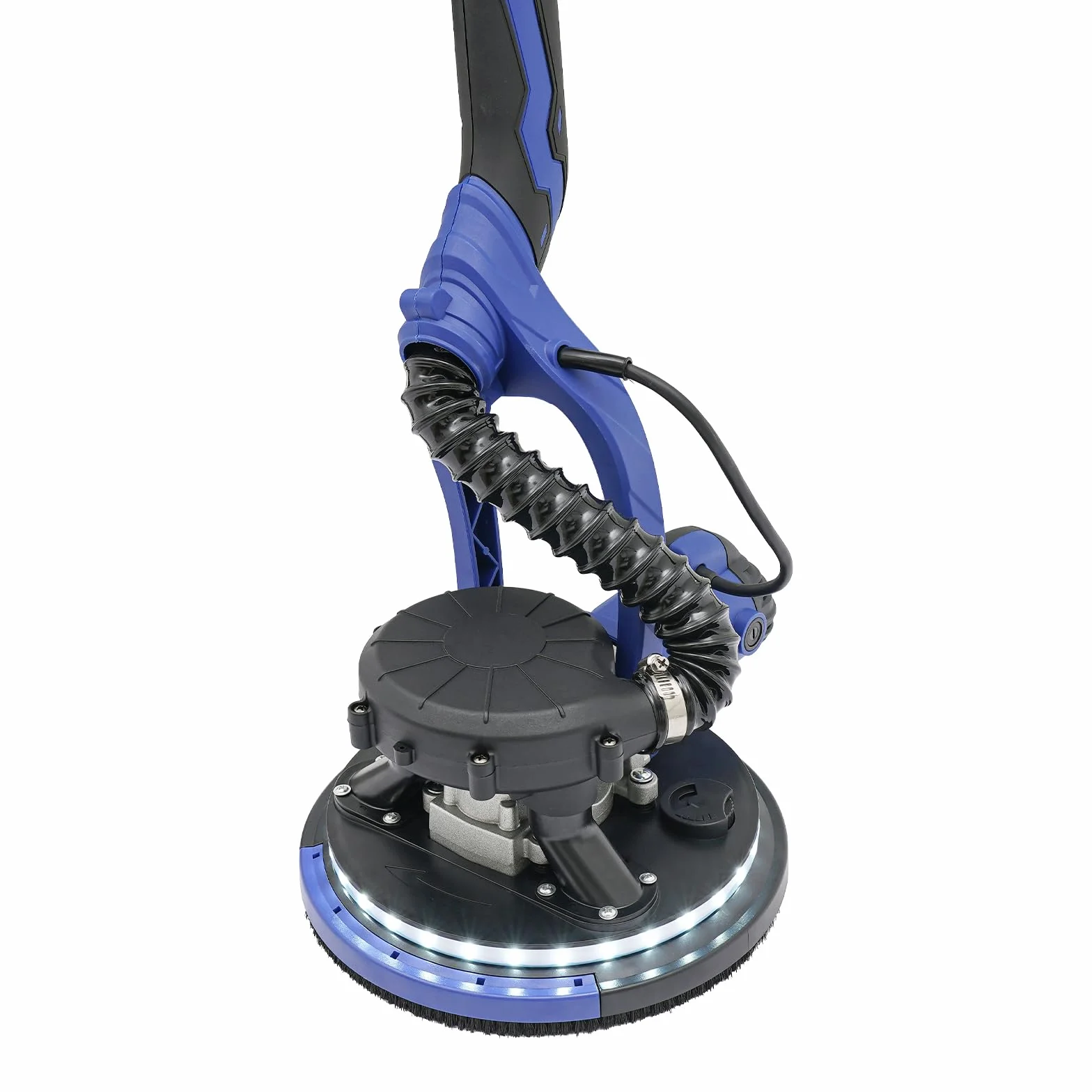 Szlifierka do płyt gipsowo-kartonowych, 750 W, szlifierka elektryczna, szlifierka sufitowa Ø 255 mm, 6 zmiennych prędkości, 800-1800 obr./min, oświetlenie LED (w zestawie 6 x papier ścierny, 2 x