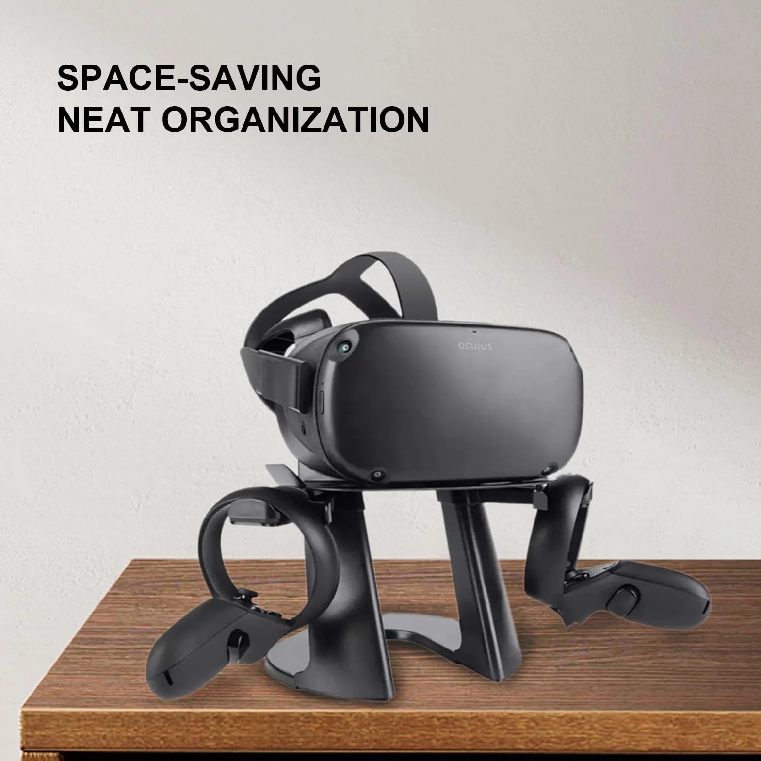 Uniwersalny Stojak VR do 1 2 Rift S, Stabilna Okrągła Podstawa, łatwa Instalacja Uchwyt do Wyświetlacza Zestawu Słuchawkowego VR, Utrzymuj Porządek i Porządek w (BLACK)