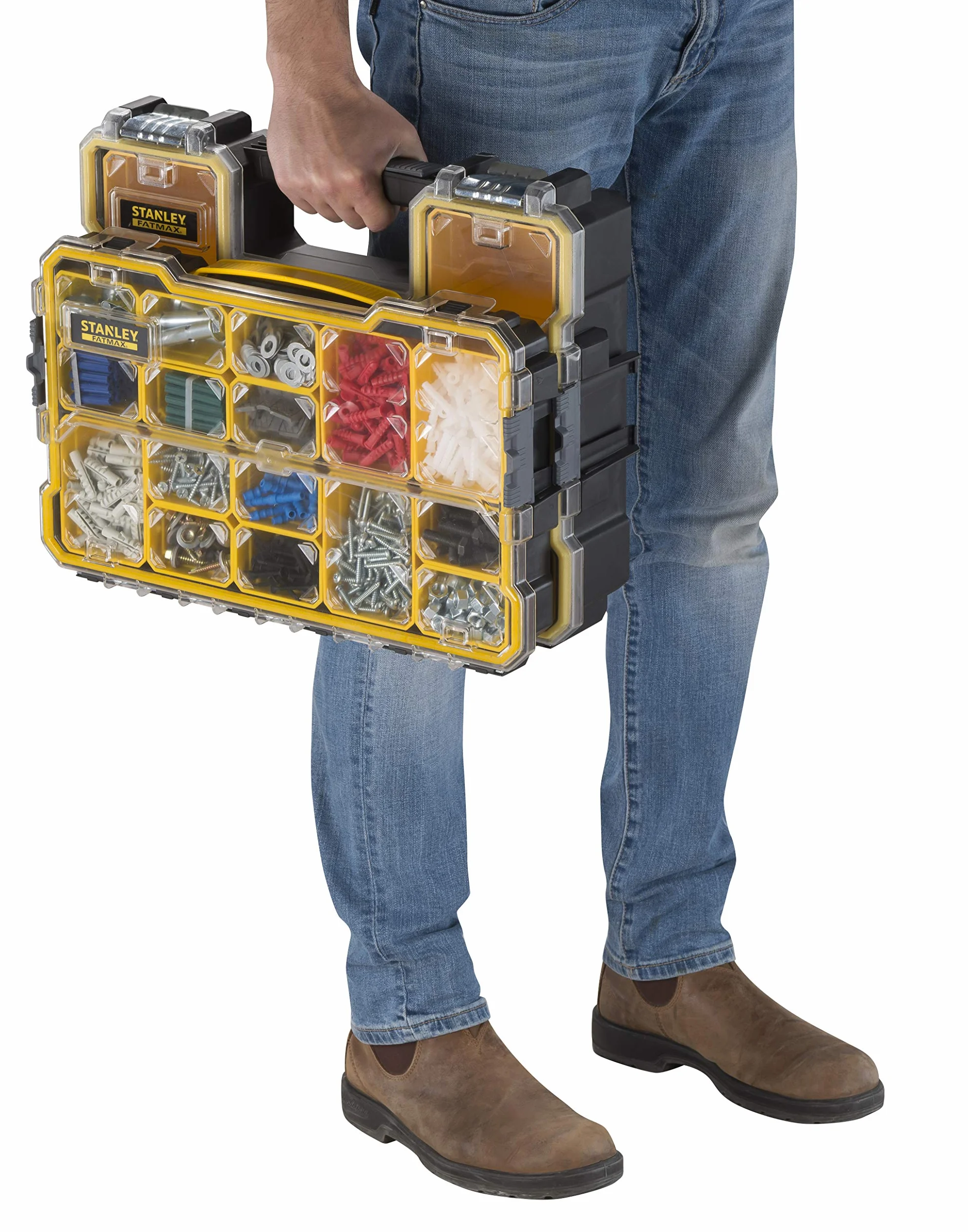 STANLEY Skuteczny Organizador FatMax 2/3 dla profesjonalistów i majsterkowiczów do codziennego użytku ergonomiczna konstrukcja