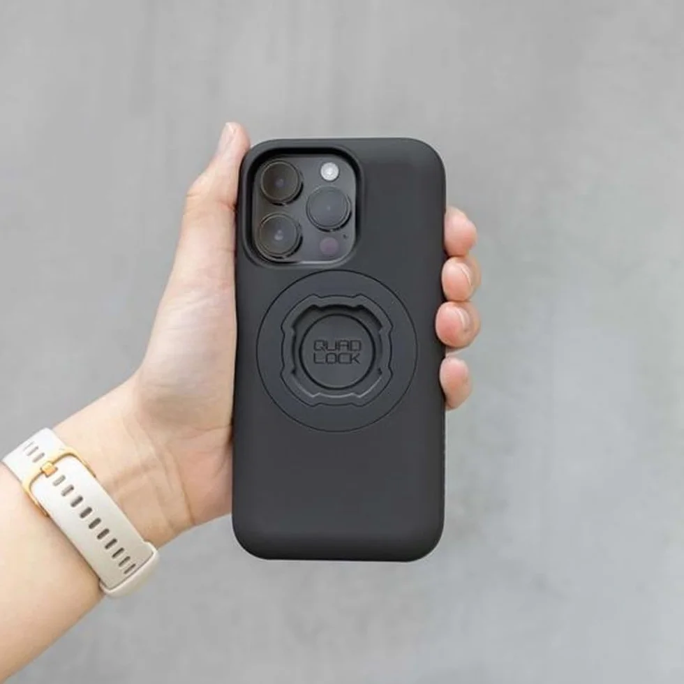 Quad Lock Uchwyt Telefonu PRO Zestaw z Amortyzatorem Drgań iPhone 15 Pro Max MAG Etui