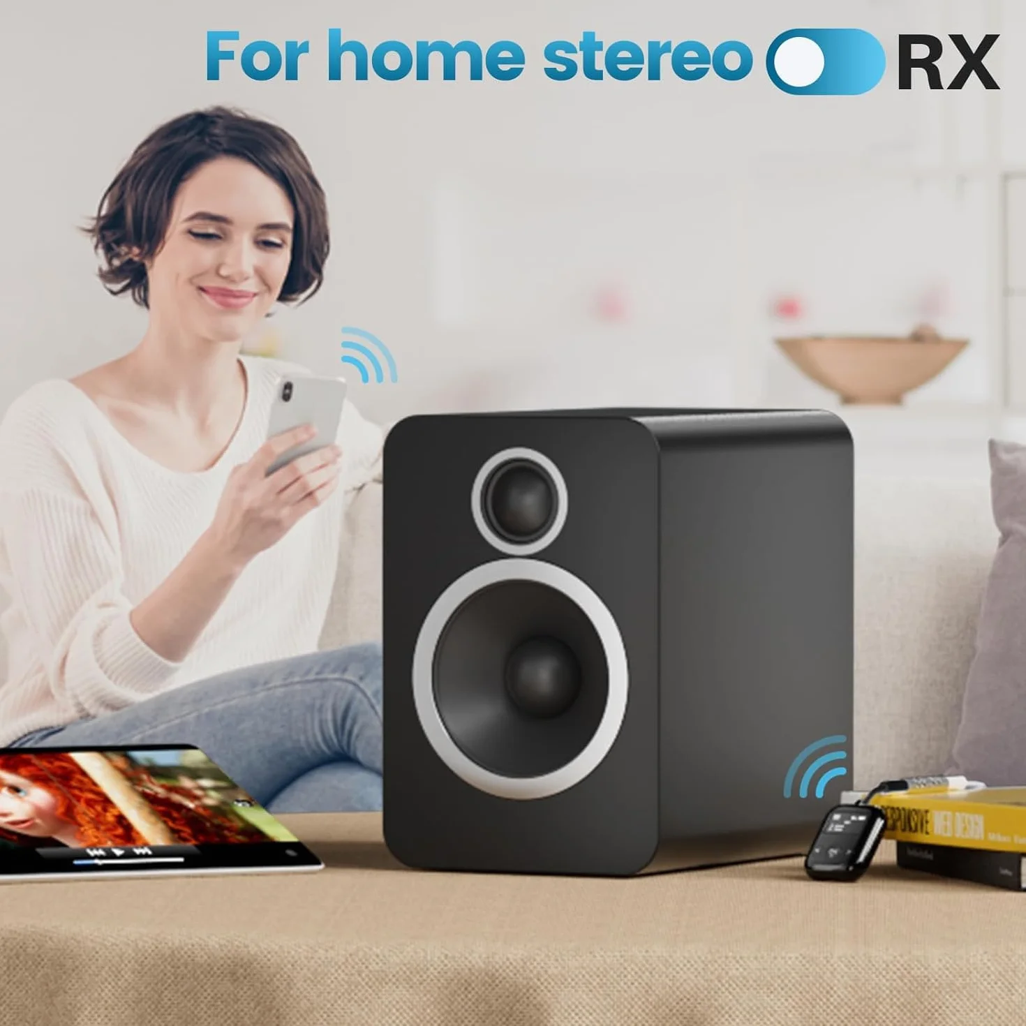 YMOO SafeFly Min+ nadajnik Bluetooth Czarny odbiornik Bluetooth Adapter do samolotu