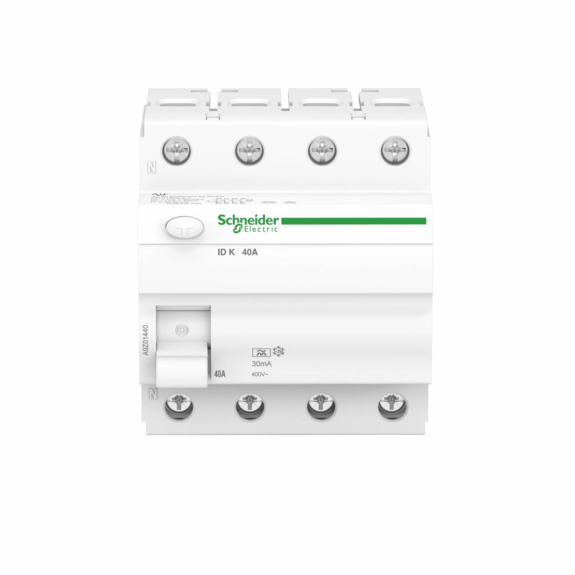 Schneider Electric A9Z01440 wyłącznik różnicowoprądowy ID K, 4P, 40A, 30 mA, typ A, 40 A