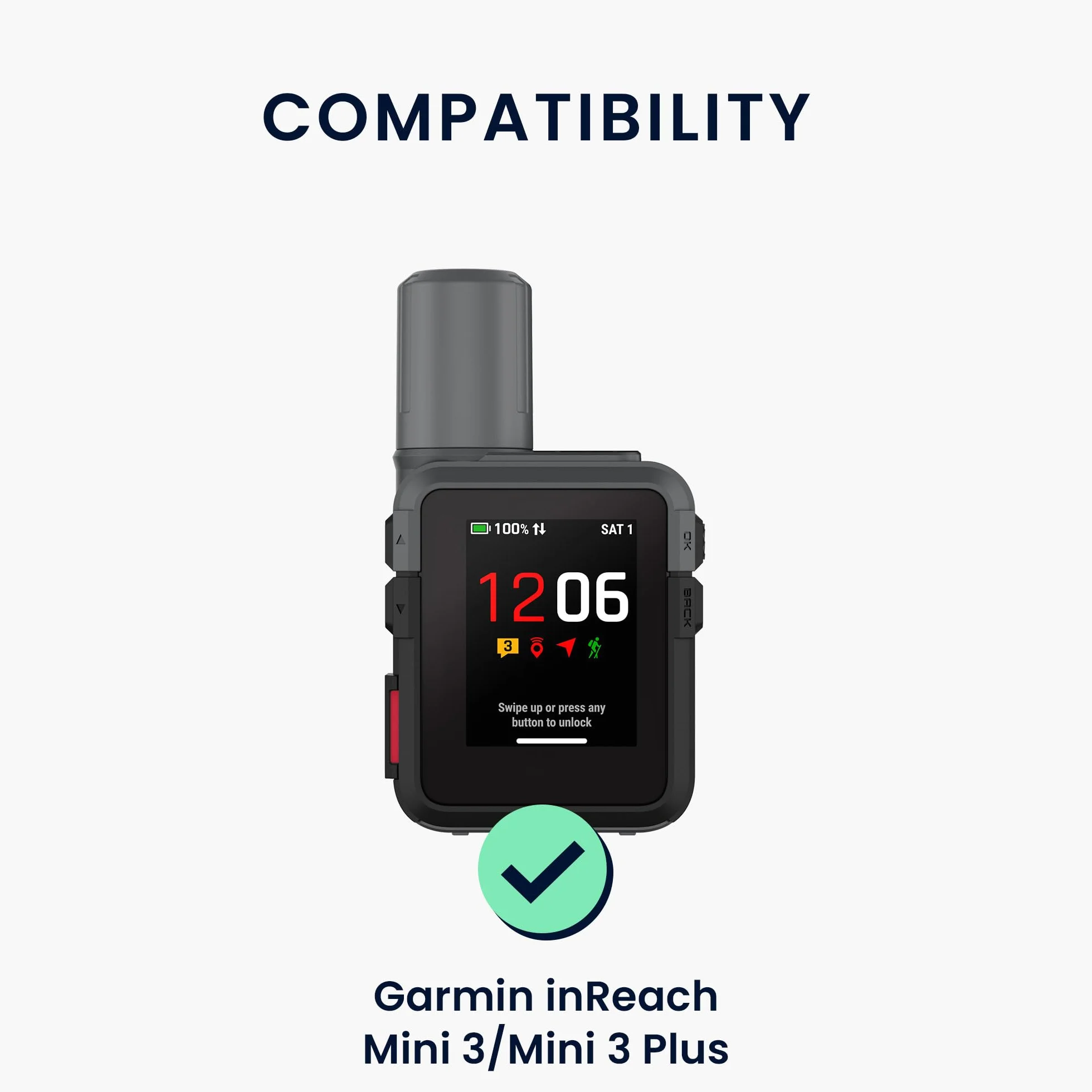 kwmobile Etui ochronne do Garmin inReach Mini 3 / Mini 3 Plus, czarny, Pokrowiec na GPS