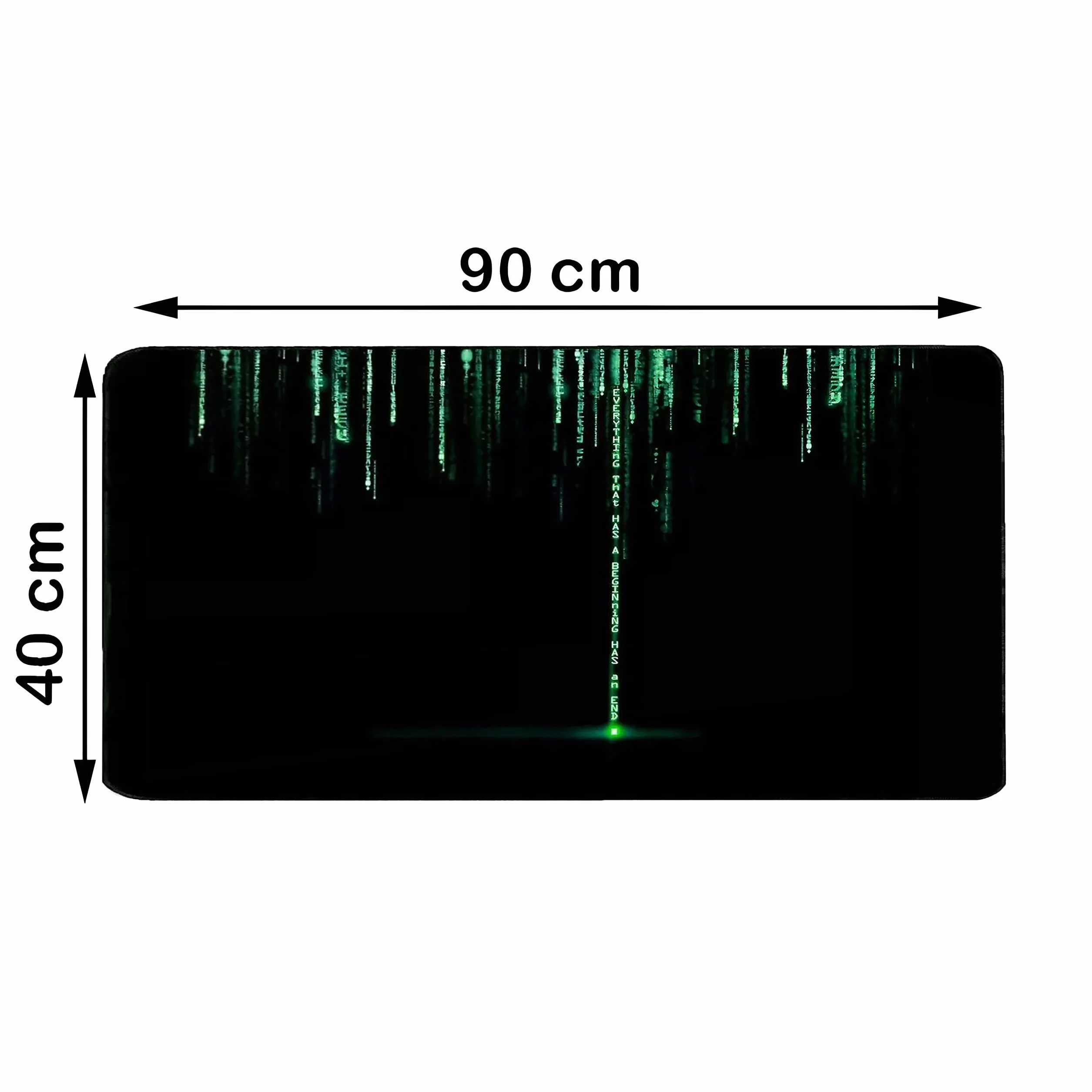 Retoo Podkładka pod mysz dla graczy XXL 90x40 cm antypoślizgowa czarna