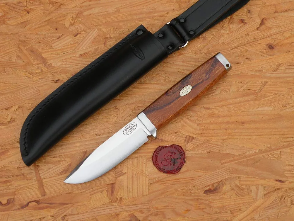 Fallkniven Unisex's SK2L Embla stała 9 cm rękojeść z drewna żelaznego, brązowa, 9 cm