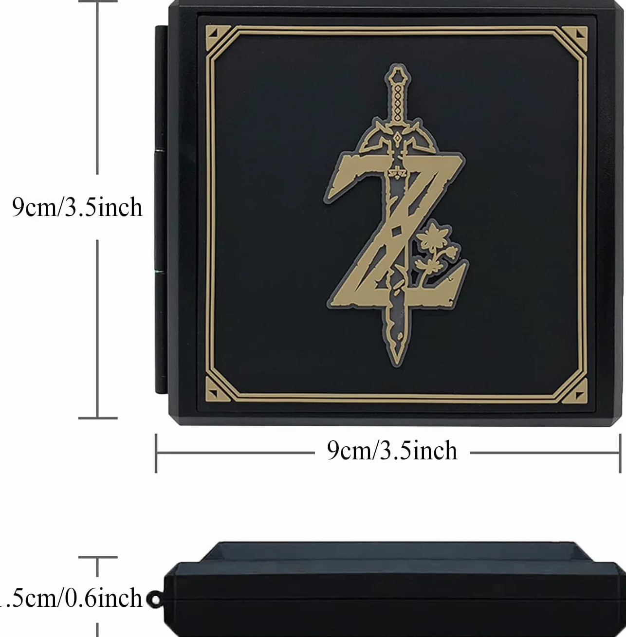 Nintendo Switch Memory Card Case Torba na karty pamięci 12 przegródek Zelda Black