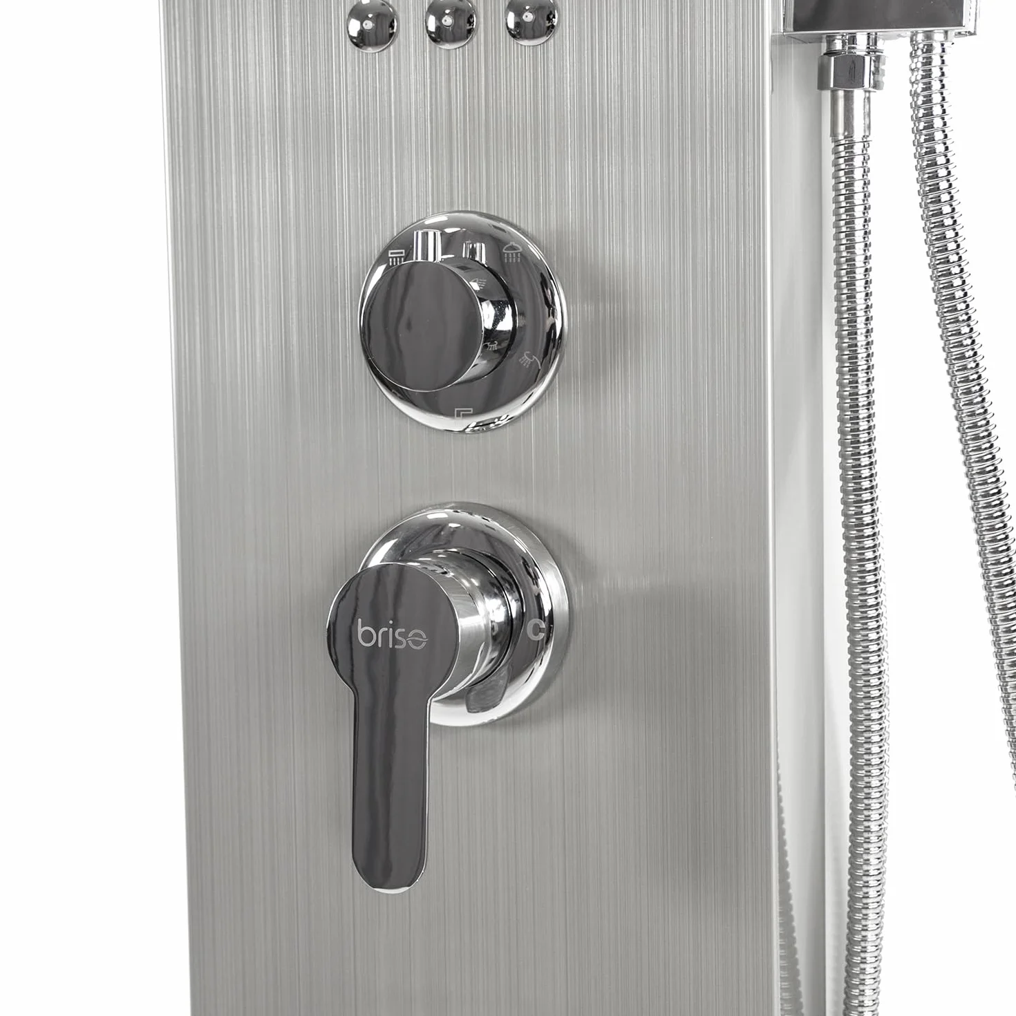 ZOLTA Panel Prysznicowy z Hydromasażem – Kolumna Prysznicowa z Baterią, Deszczownicą i Wylewką, Nowoczesny Zestaw Natryskowy do Łazienki, Komfortowa Kąpiel SPA, Funkcjonalny Design i Wysoka Jakość Wyk