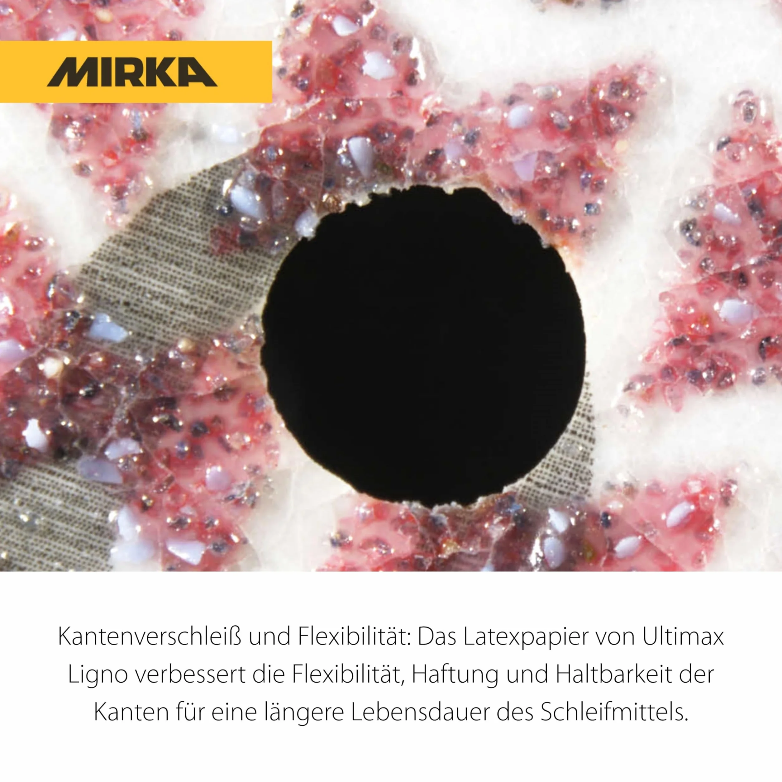 Mirka - abrasive sheets - Ultimax Ligno 150 mm rzep Multifit | Uniwersalne arkusze ścierne z rzepem do szlifierek 150 mm wysoka trwałość i skuteczność szlifowania
