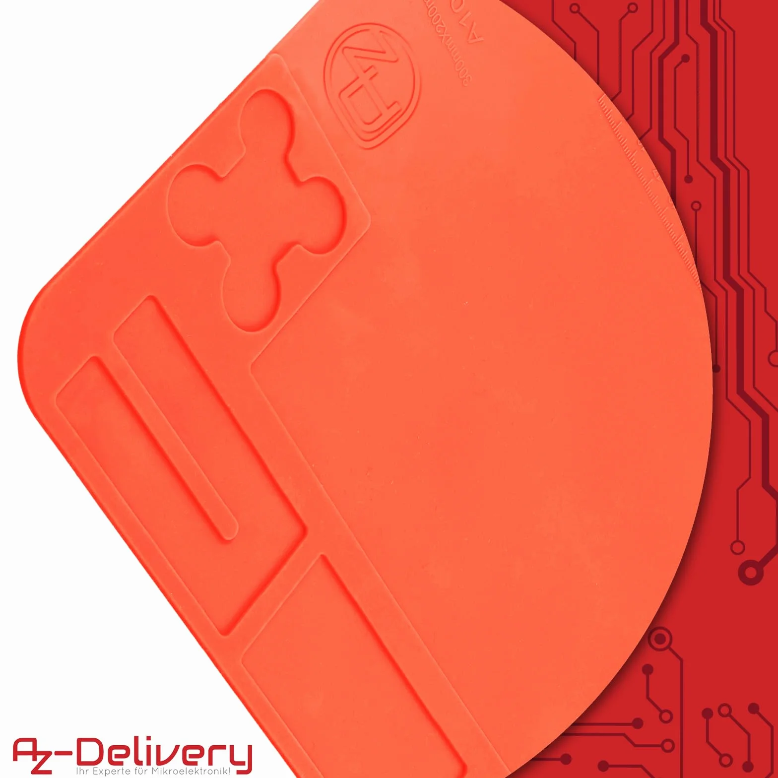 AZ-Delivery mata lutownicza klasy premium, odporna na wysokie temperatury, silikonowa do lutownicy i stacji, idealna dla warsztatu, duża antypoślizgowa gumowa