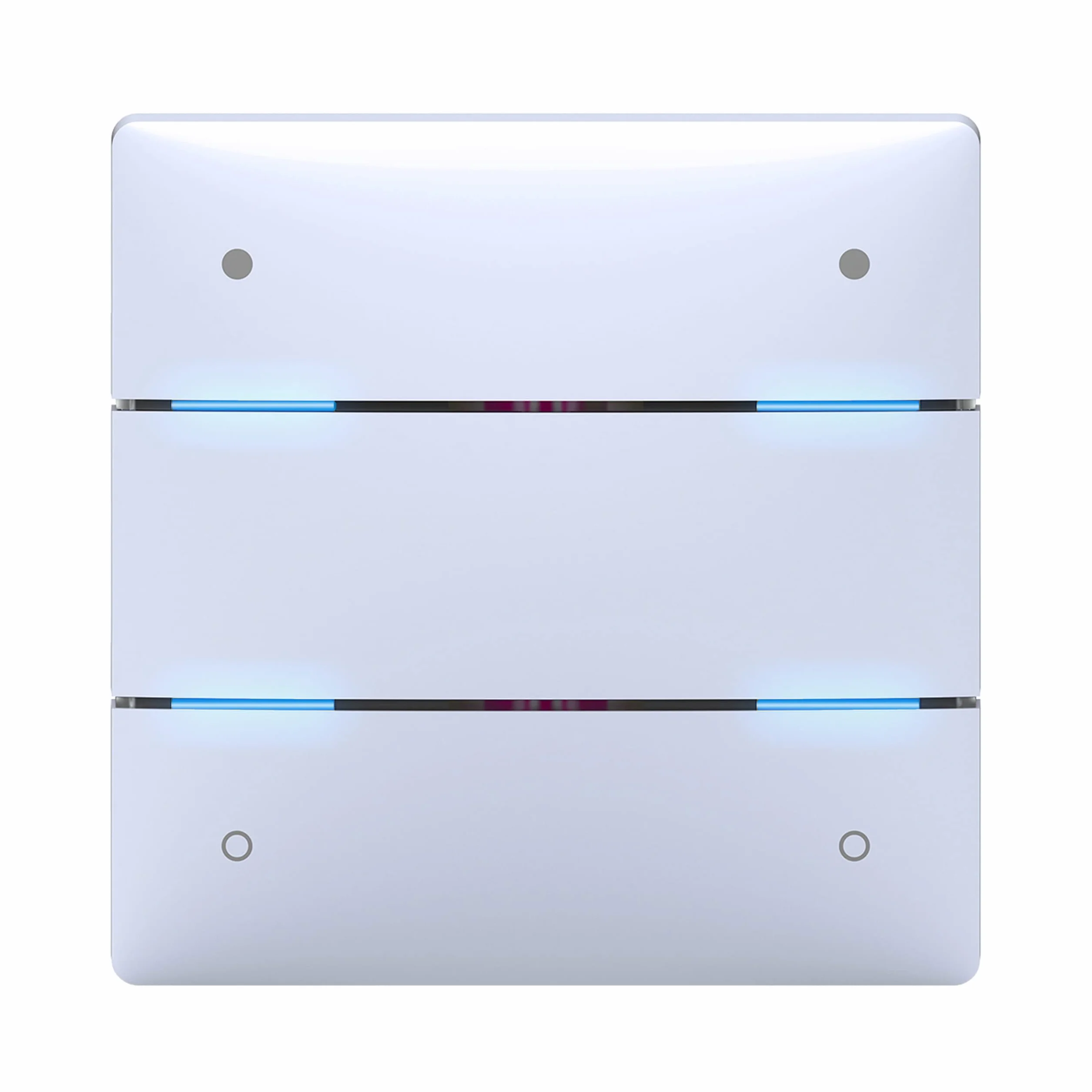 Theben 4969234 iON 104 KNX czujnik dotykowy 4-przyciskowy Secure | 4 diody LED stanu, czujnik temperatury, przełączanie, ściemnianie, żaluzje, nadajnik wartości, sceny, kolory, sekwencje