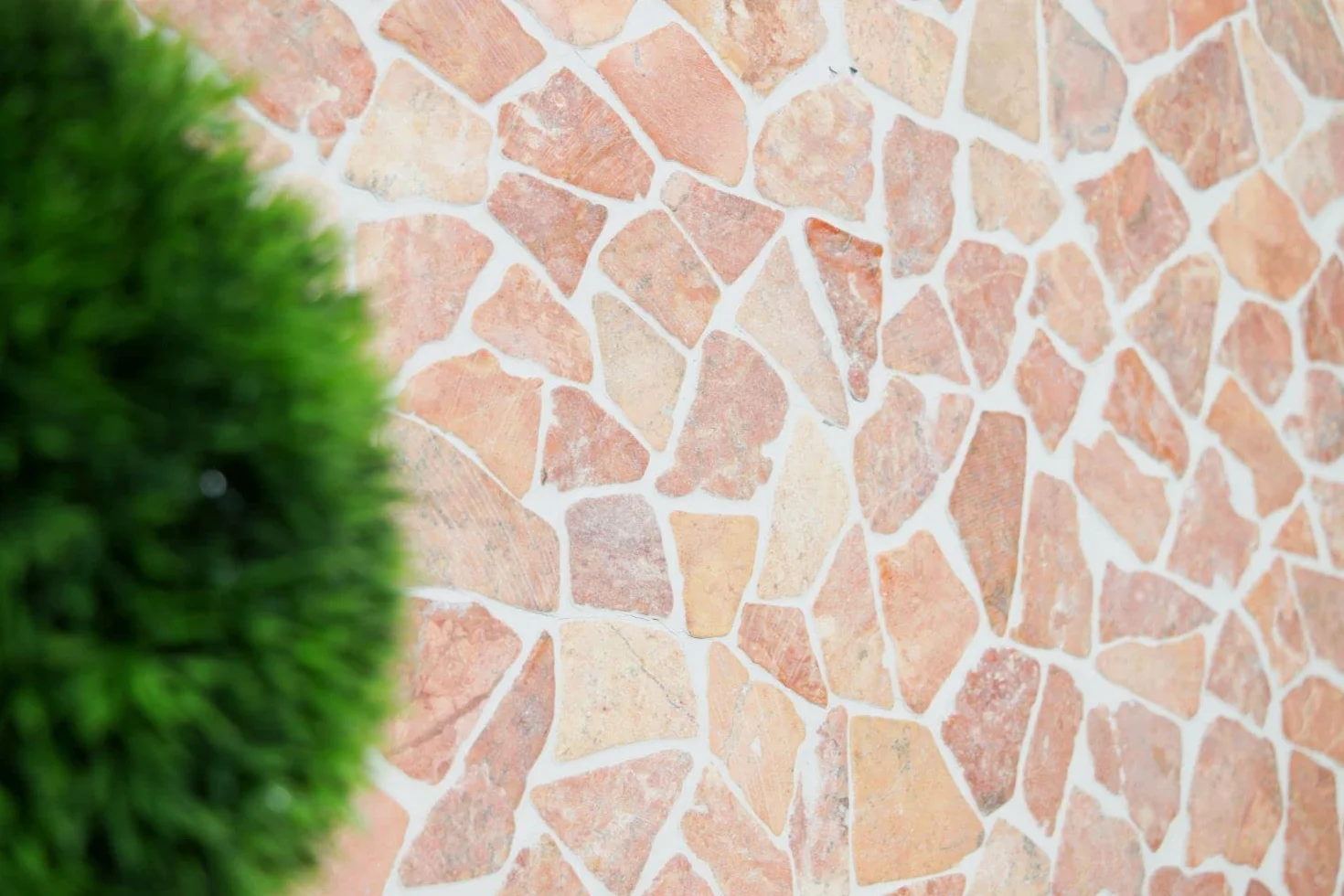 Mosaik-Netzwerk Płytka mozaikowa pęknięcie/Ciot uni Rossoverona marmur kamień naturalny kuchnia, kamień mozaikowy format: 15-69x8 mm, wymiary arkusza: 305x305 mm, 1 arkusz/mata
