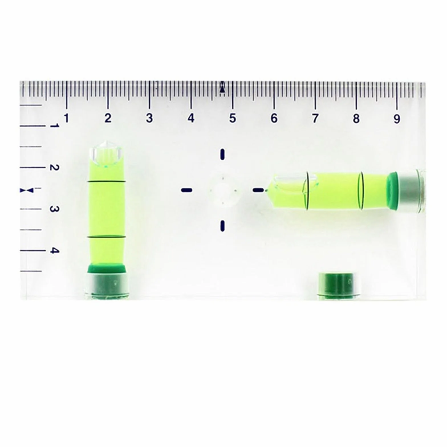 Reguła poziomicy rurowej Skala metryczna mocna magnetyczna wysoka przezroczysta precyzyjna | Rura Spirit Bubble Level Rule Skala Metryczna Strong Magnetic High Precise (zielona)