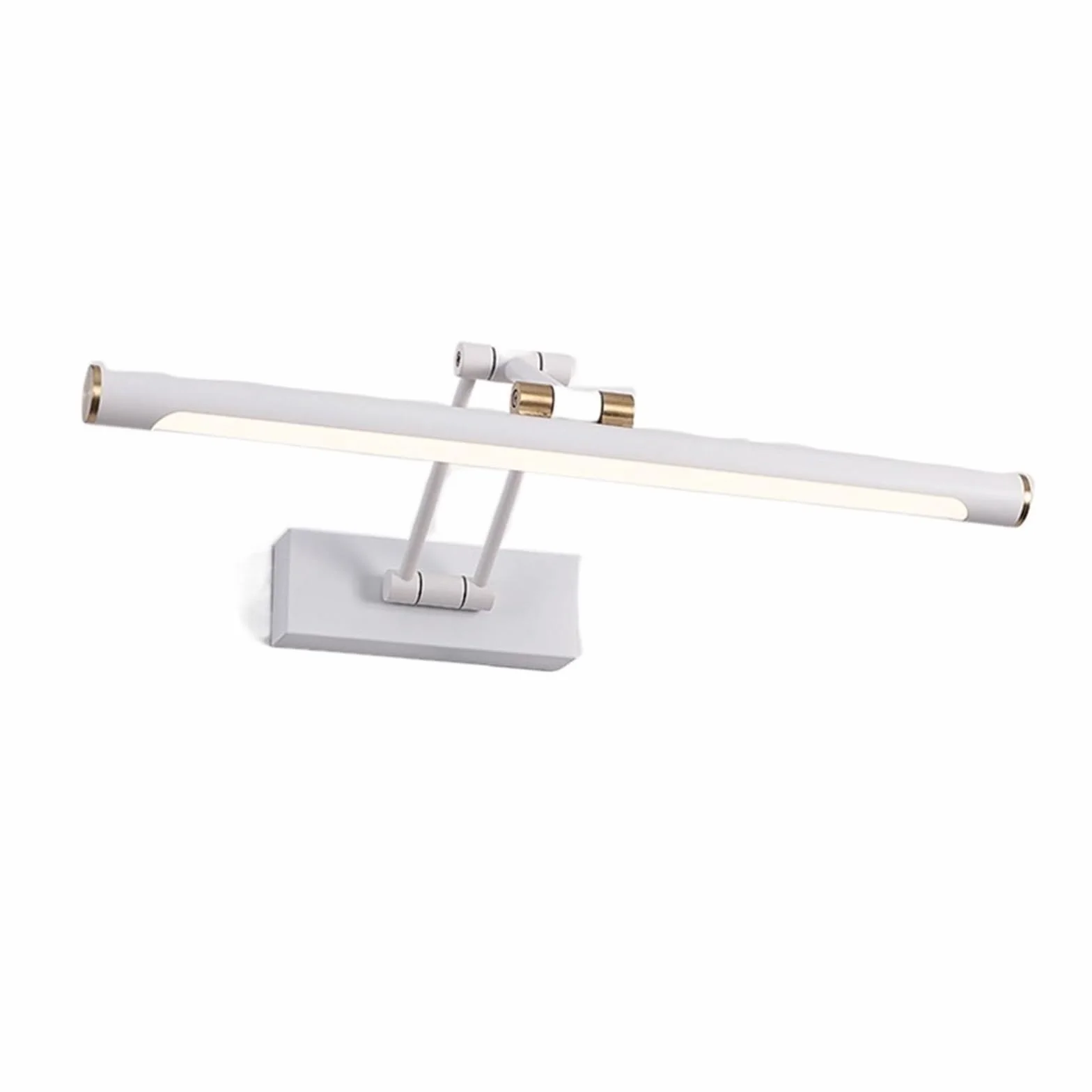 Światła obrazu Światło lustrzane LED Kinkiet Nowoczesna Łazienka Kinkiet 43cm 58cm AC85-265V Oświetlenie wewnętrzne Sypialnia Kinkiety Ścienne Oprawy oświetleniowe (Color : Cool, Size : White 58cm