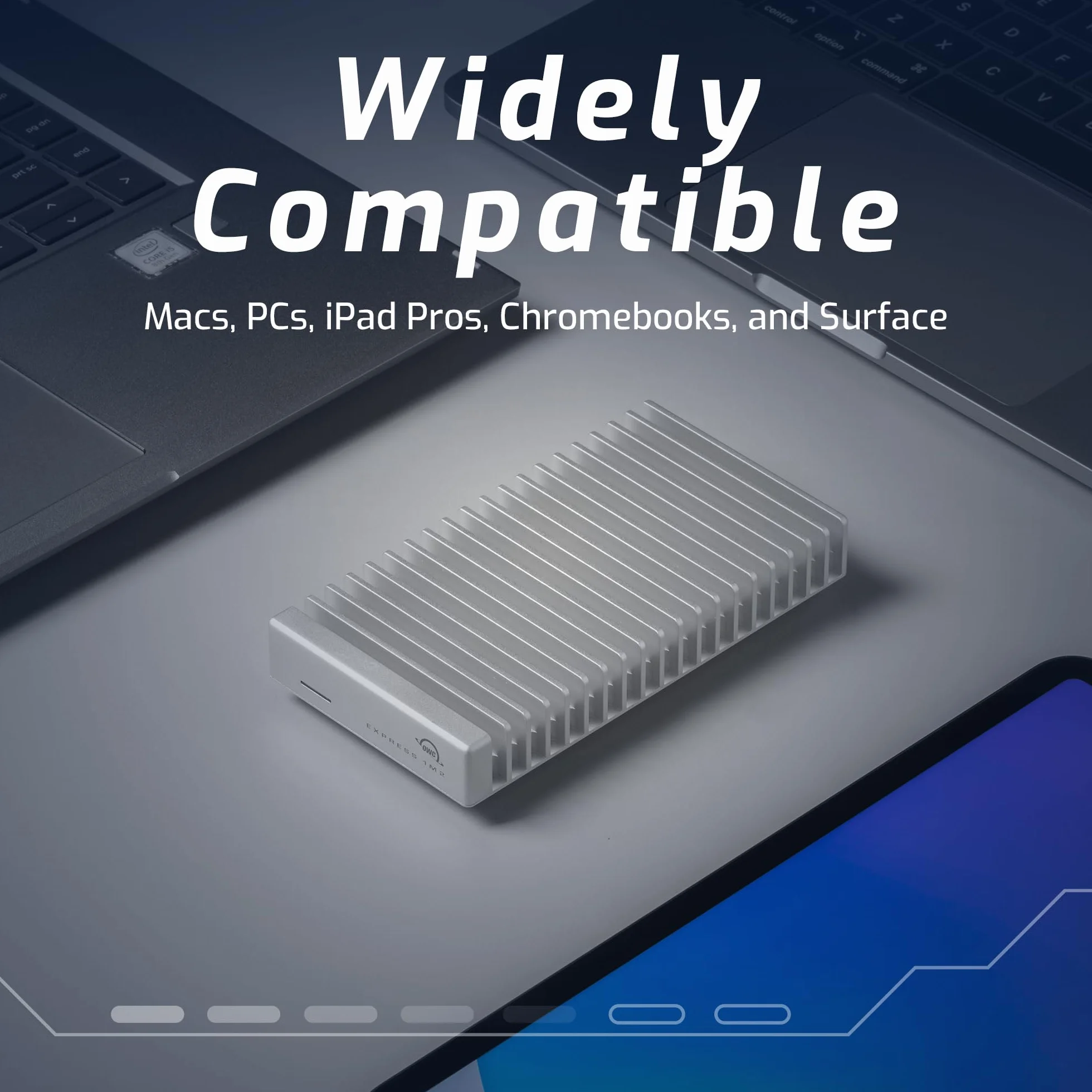 OWC 0TB Express 1M2 USB4 (80 Gb/s) Powered Portable NVMe SSD External Storage Solution (tylko obudowa)