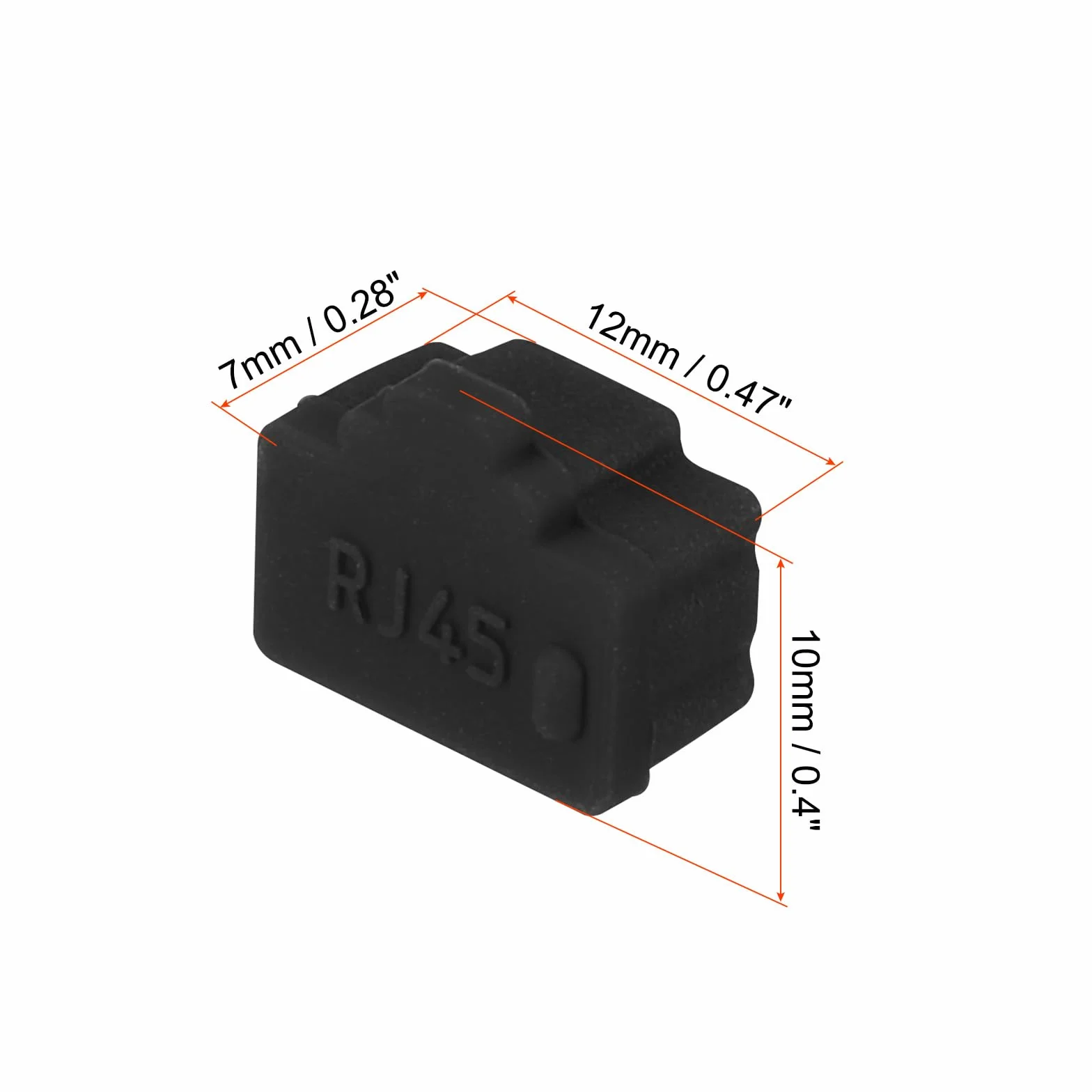 QUARKZMAN 15 sztuk silikonowych osłonek na porty RJ45 do laptopów PC Ethernet, czarne