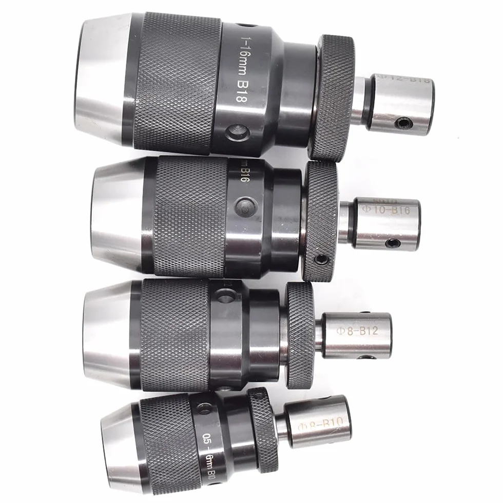 Zestaw bezkluczykowego uchwytu wiertarskiego z adapterem do B10, B12, B16, B18 - samozaciskowy uchwyt gwintowany do frezu 1 szt.(Inner hole 16mm-B16)