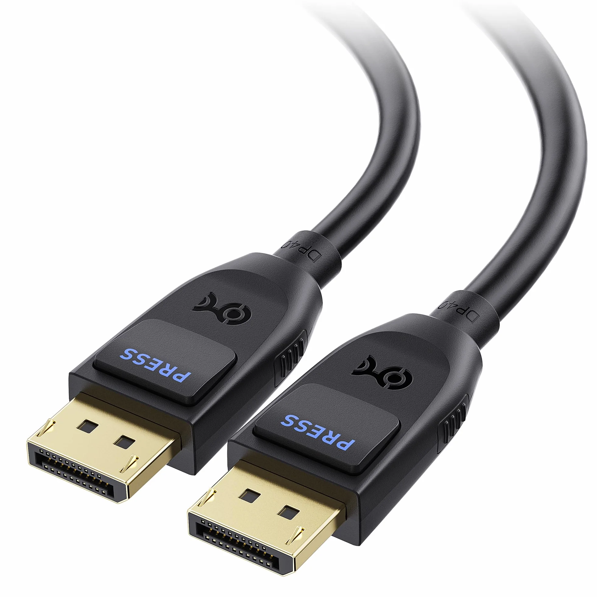 Kabel DisplayPort 2.1 2 m 40 Gb/s DP40 8K 120Hz 4K 144Hz Czarny FreeSync G-SYNC HDR