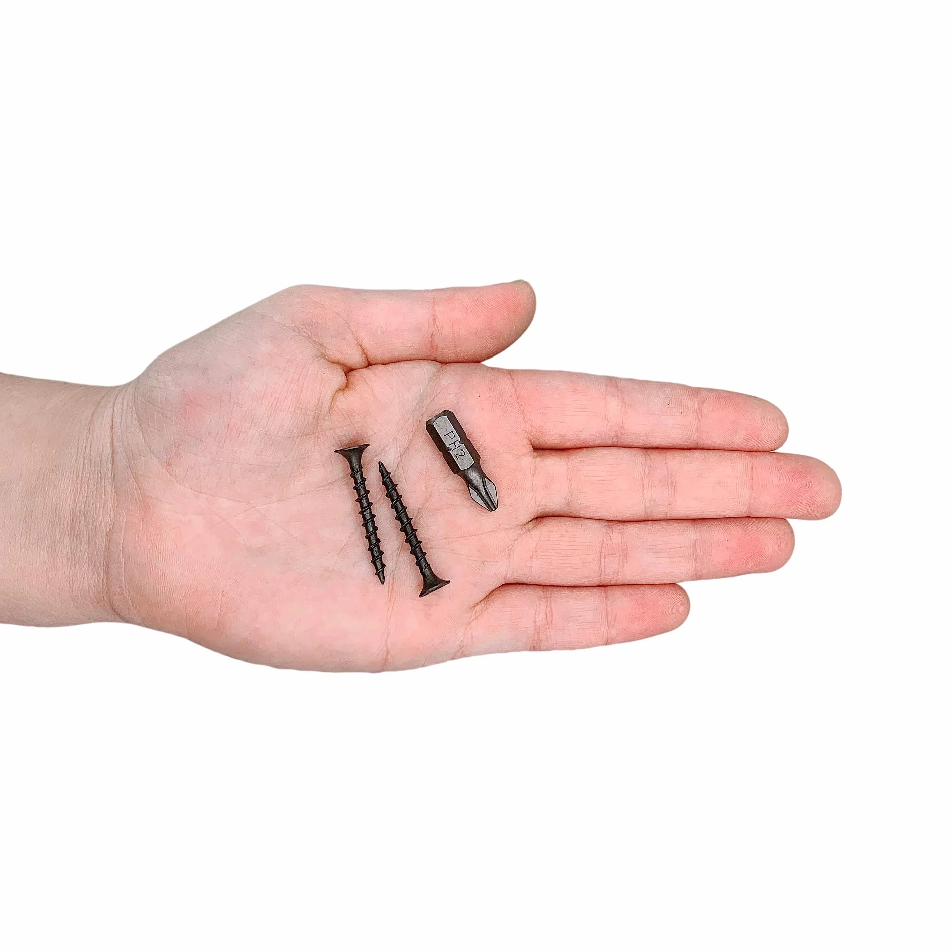 (200 sztuk) czarne fosforanowe wkręty ze stali węglowej 3,5 x 32 mm, wkręty do płyt gipsowo-kartonowych, śruby do drewna, głowica krzyżakowa, elementy mocujące do płyt wiórowych (200, 3,5 x 32 mm)