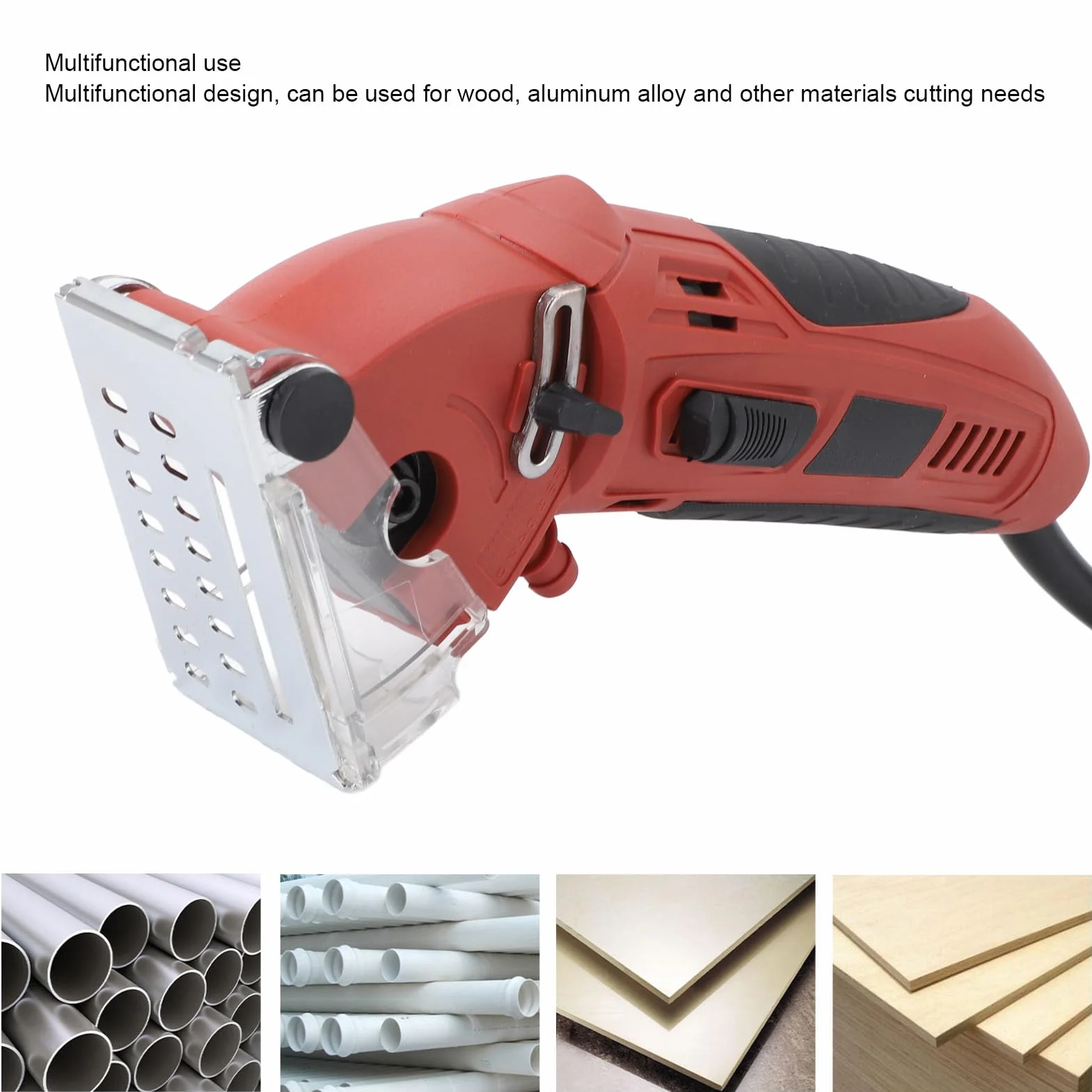 Zestaw Mini Piły Tarczowej, Profesjonalna, Kompaktowa Elektryczna Piła Tarczowa o Mocy 400 W, 3400RMP, Mini Piła do Drewna, Metalowych Płytek, PCV, Tworzywa Sztucznego