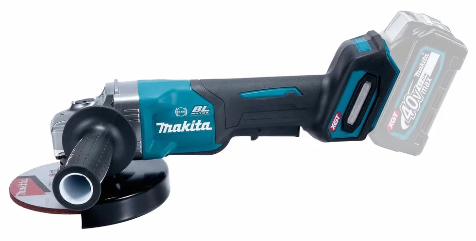Makita GA036GZ akumulatorowa szlifierka kątowa 40 V maks. (bez akumulatora, bez ładowarki), petrol