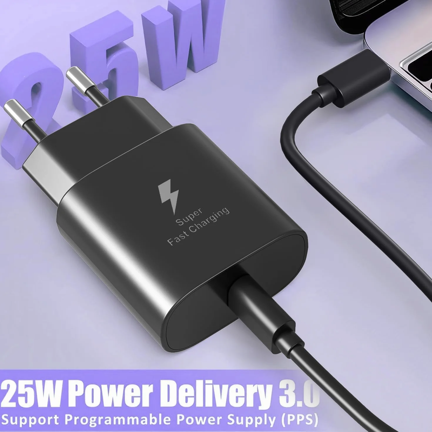 Ładowarka USB C 25 W Samsung Galaxy S20 S21 S22 S23 S24 Ultra Note 20 S10