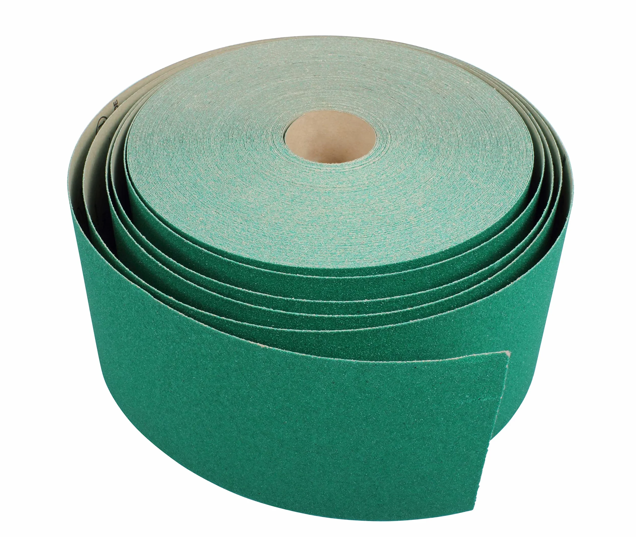 ProDec 50 m rolka 80 g średnioziarnistego zielonego papieru ściernego z tlenkiem glinu do szlifowania drewna, farb, tynku, szpachli, metalu i innych materiałów, szerokość 115 mm