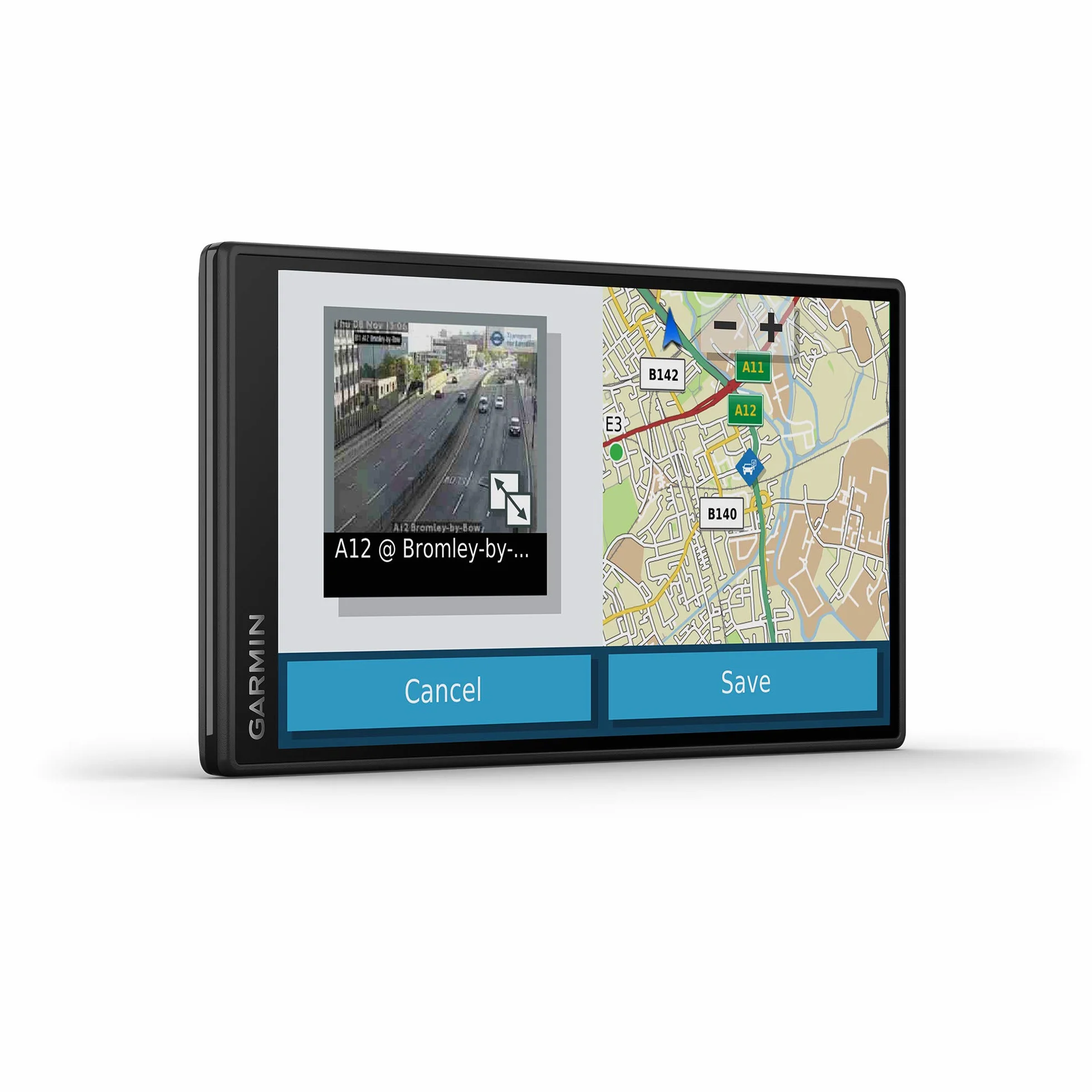 Garmin DriveSmart 55 MT-D EU Navi – bezramkowy wyświetlacz dotykowy, mapy 3D i Live-Traffic Via DAB +