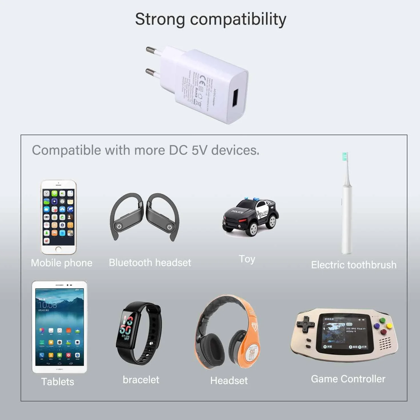Ładowarka USB 5 V/1 A 2-pak adapter sieciowy