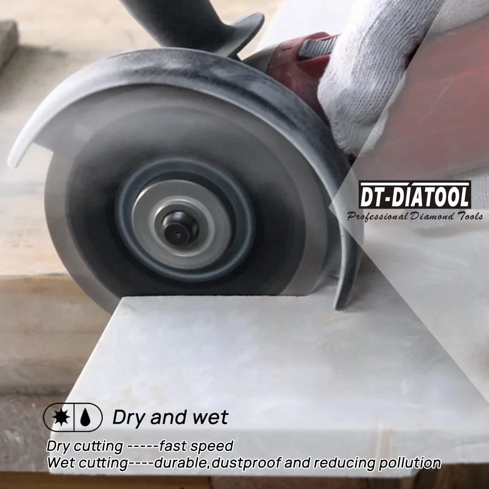 DT-DIATOOL Diamentowa tarcza do piły granitowej, 125 mm, tarcza tnąca do piły tarczowej, marmuru, sztucznego kamienia, betonu, 5 szt