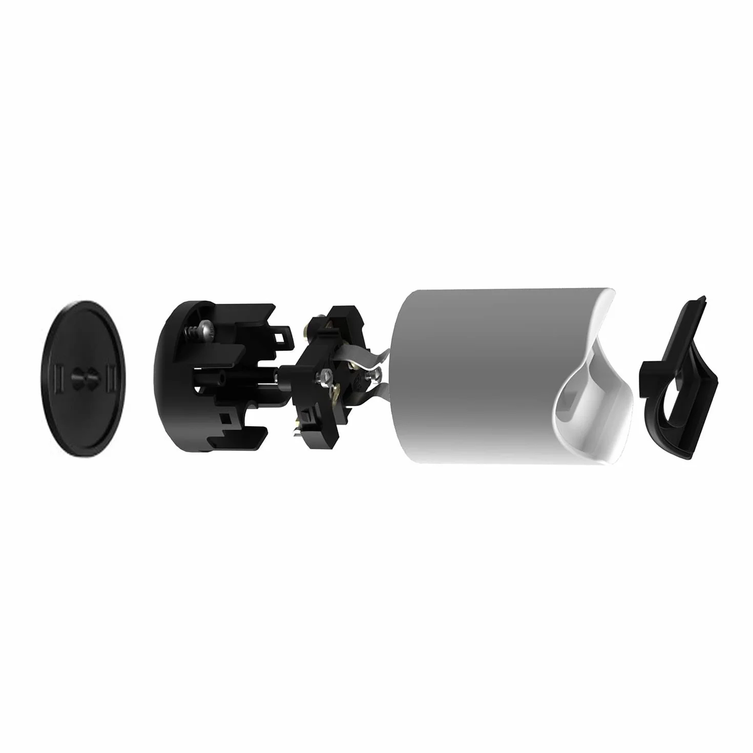 creative cables - Oprawa lampy esse14 do montażu na ścianie lub suficie, ze złączem S14d - wodoodporna IP44 - biała