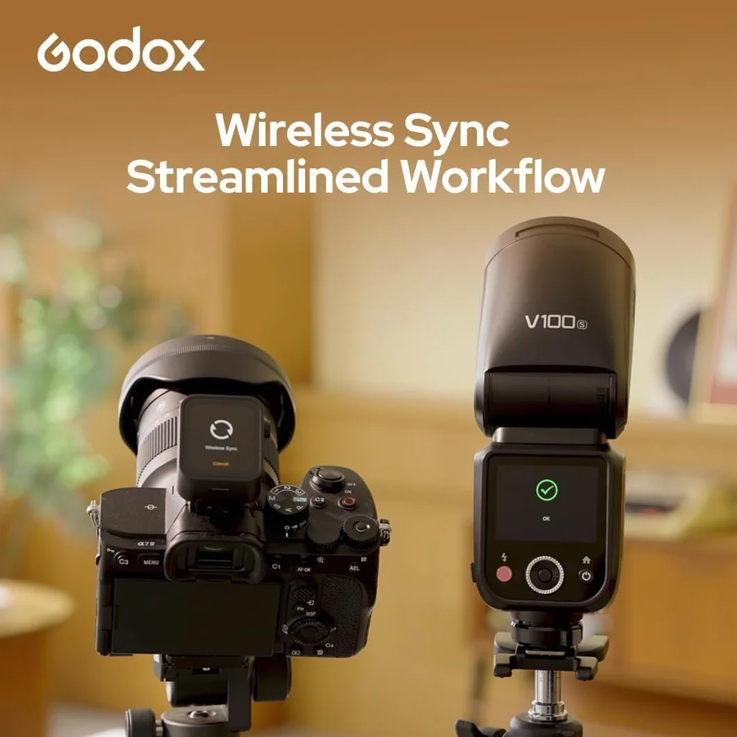 Godox V100S lampa błyskowa z okrągłą głowicą 100 W TTL HSS 1/8000s 2,4G LED do Sony