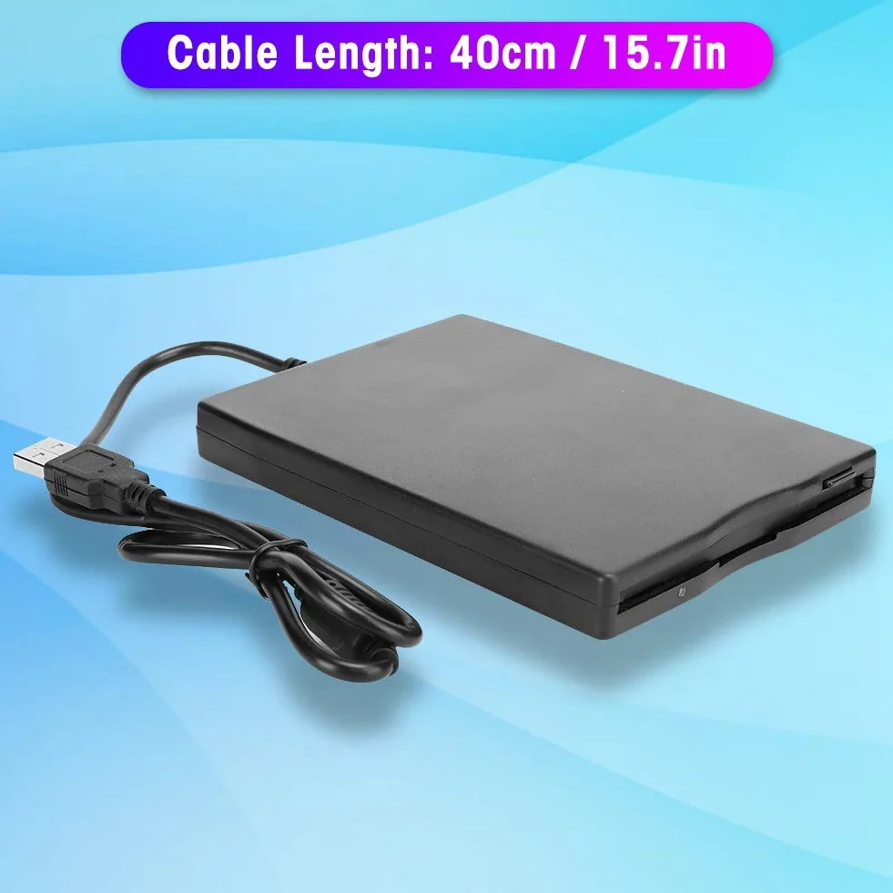 AYNEFY Zewnętrzny dysk USB 3,5-calowy przenośny czytnik dyskietek do 10/7/8/VISTA/XP/ME/2000/SE/98
