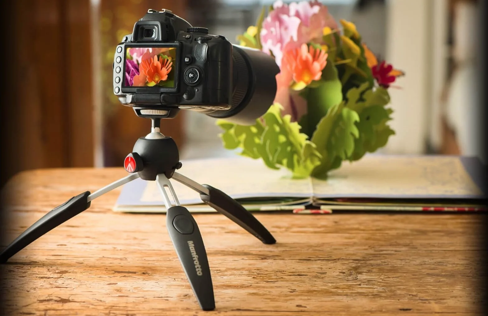 Manfrotto MTPIXIEVO-BK PIXI EVO 2-sekcyjny mini statyw aluminiowy do aparatów bezlusterkowych