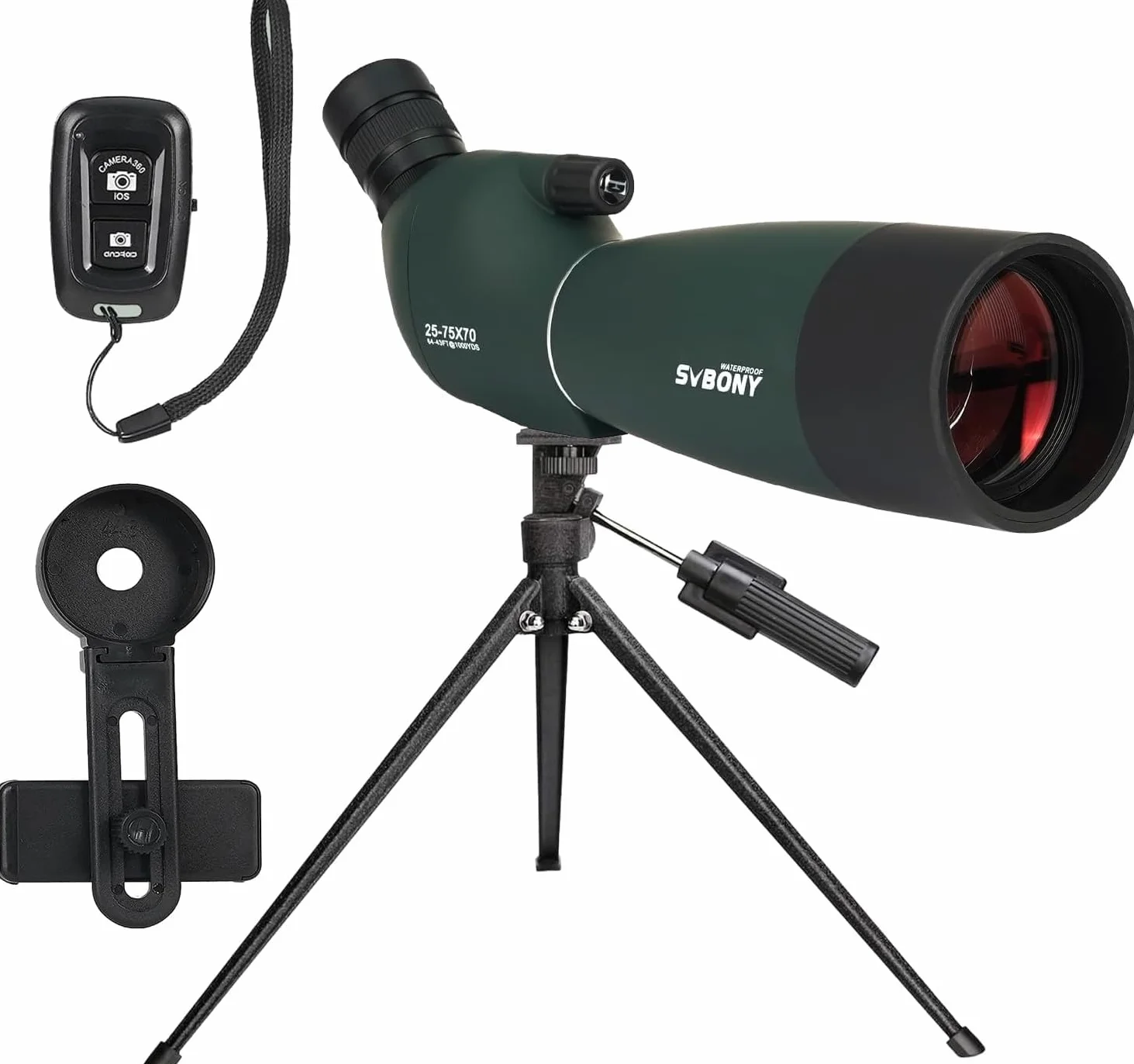 Svbony SV28PLUS Luneta 25-75x70mm FMC BAK4 Bezprzewodowa