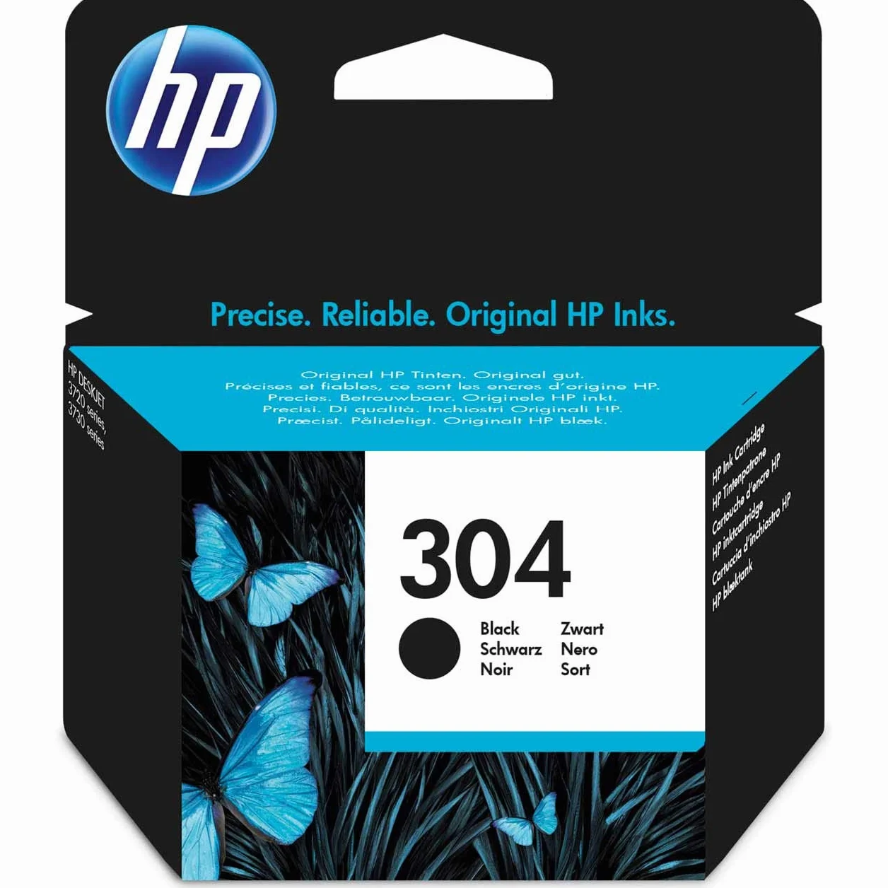 HP 304 Czarny Wkład do Drukarki HP Deskjet 2630, 3720, 3730, 3735, 3750, 3760, Envy 5020, 5030, 5032