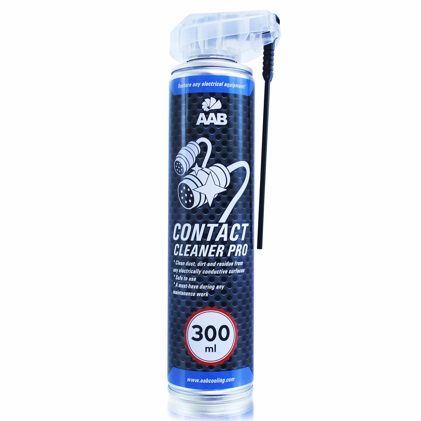 AABCOOLING Contact Cleaner PRO 300ml - Preparat do Czyszczenia Styków i Wtyczek Elektrycznych, Spray na Zaśniedziałe Styki, Contact Spray