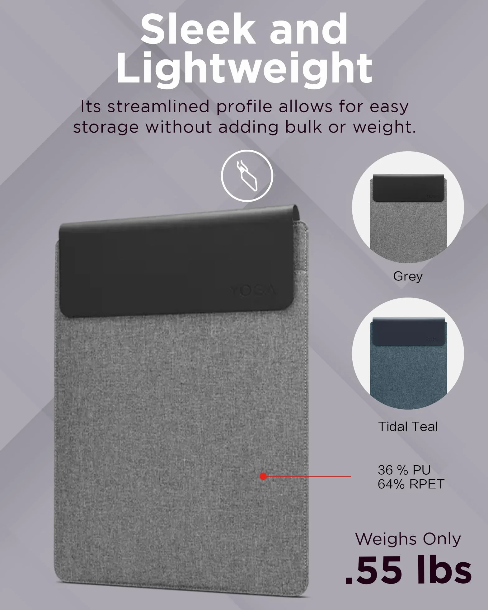 Lenovo Yoga pokrowiec na laptopa 14,5 cala magnetyczny szary