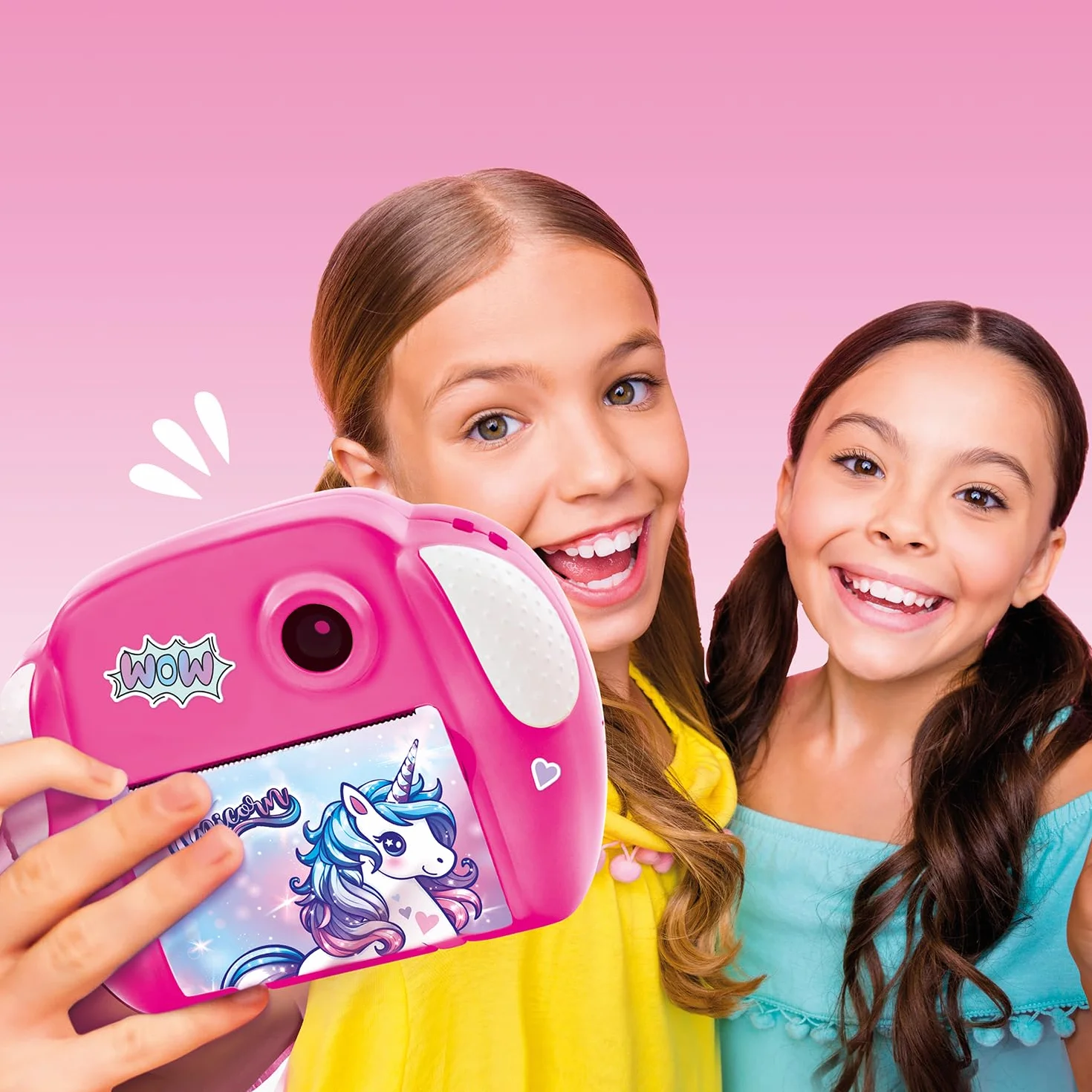 Canal Toys Aparat do natychmiastowego druku fotograficznego selfie wideo papier termiczny 250 zdjęć Wyświetlacz LCD CLK 013 różowy