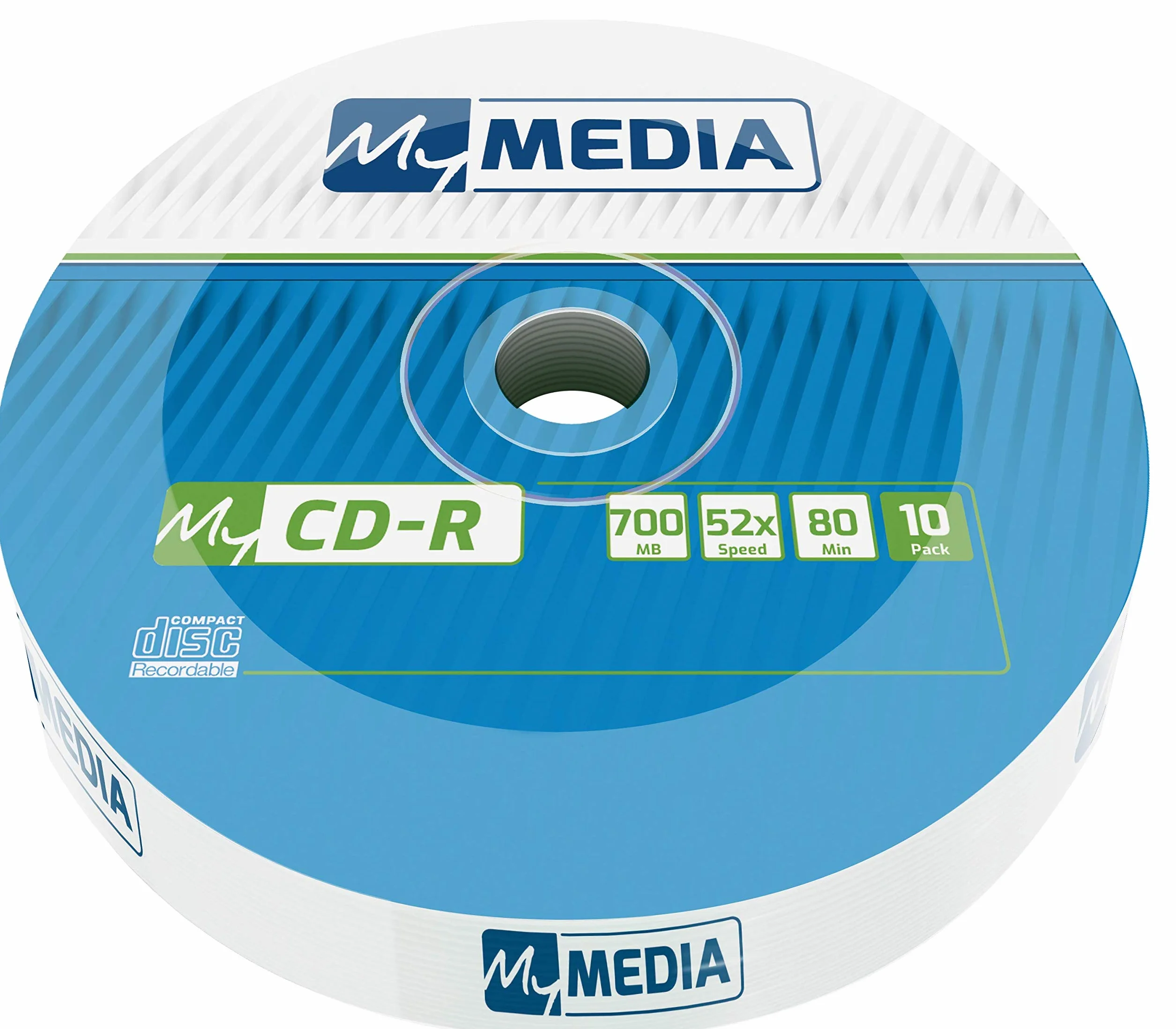 CD-R 700 MB 52x Prędkość Palenia Audio Rohling Opakowanie 10 Szt.