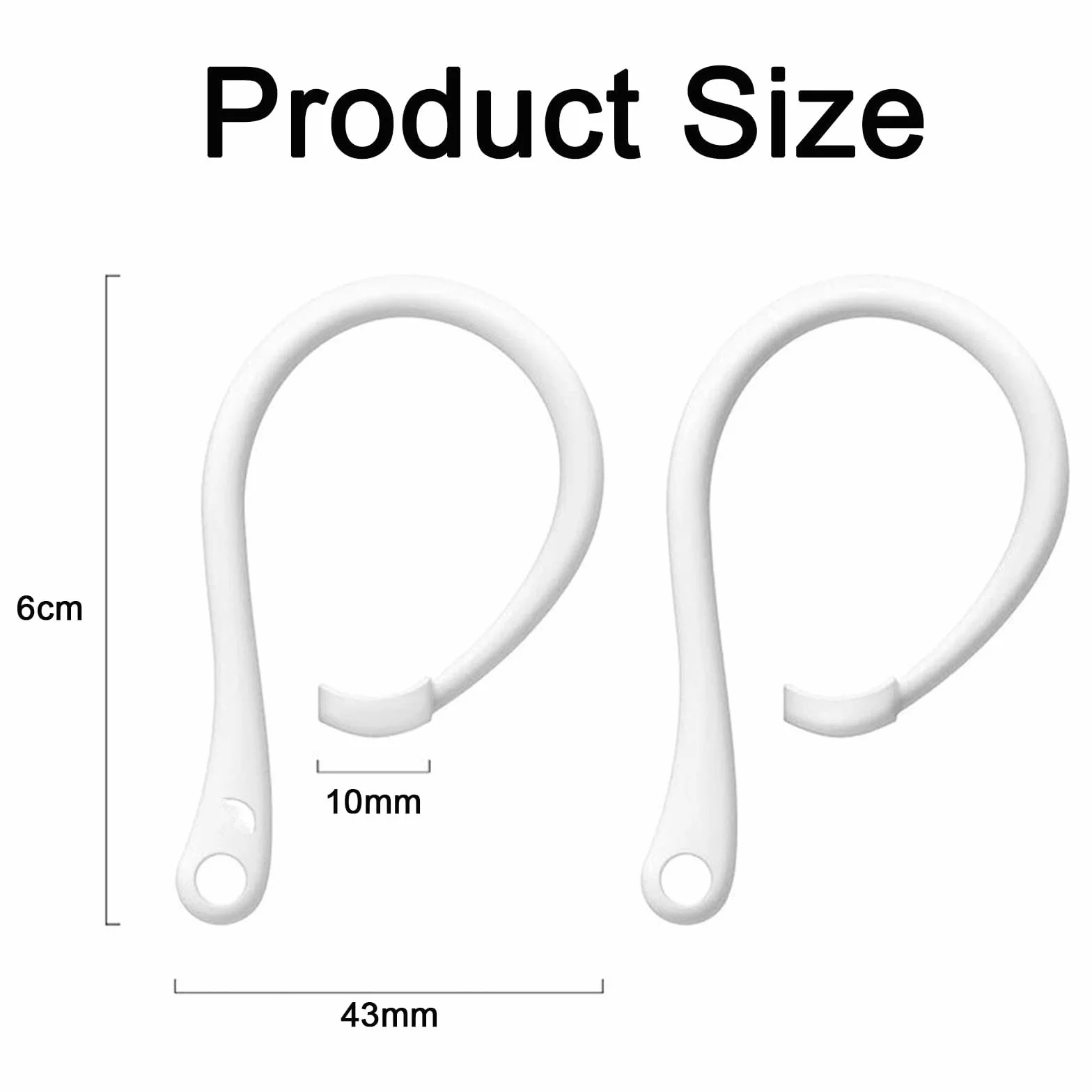 Haczyki na uszy do słuchawek Airpod, zapobiegające zgubieniu, 3 szt.