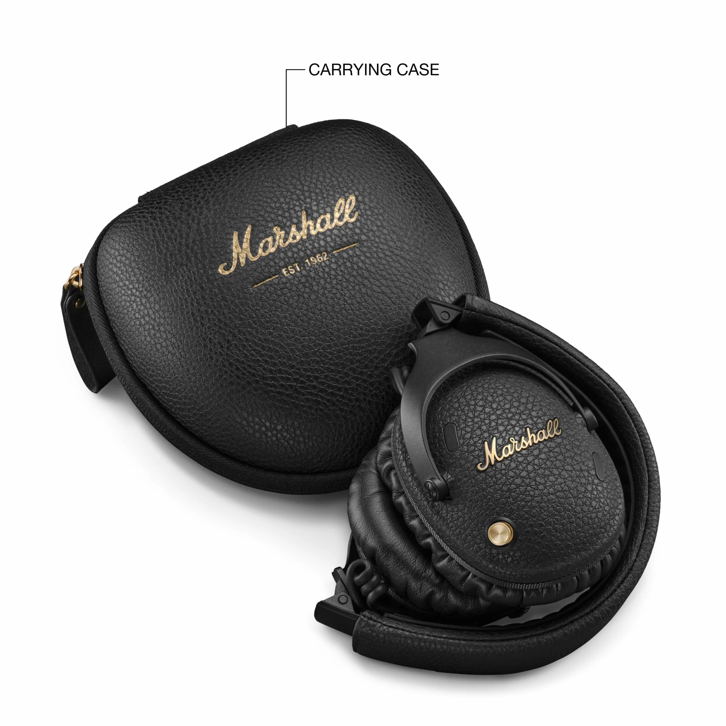 Marshall Monitor III ANC Bezprzewodowe słuchawki Bluetooth z aktywną redukcją szumów, czas odtwarzania 70 godzin - czarne