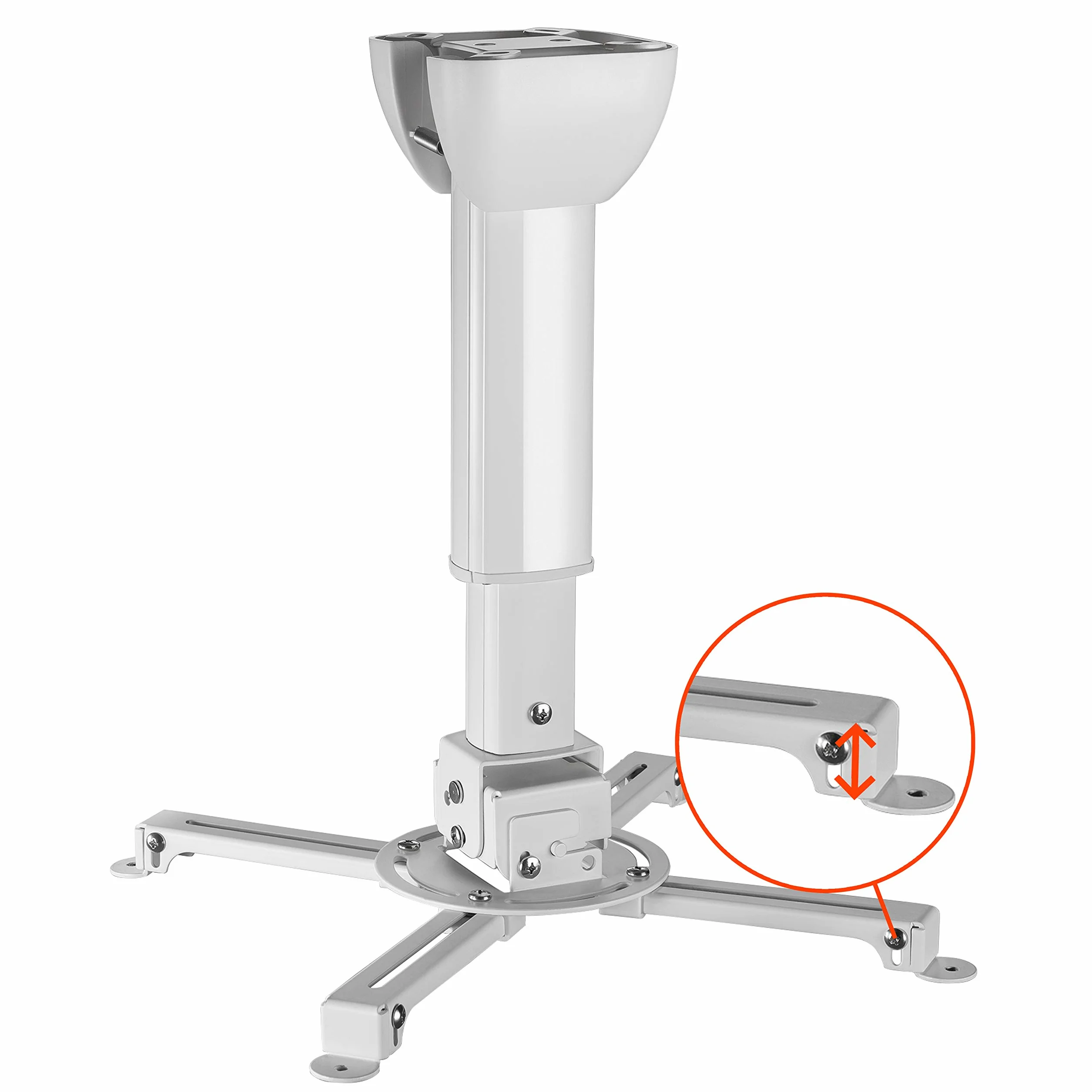 celexon Odchylany uchwyt sufitowy do projektora biały Multicel 3040Pro 30-40 cm 15 kg