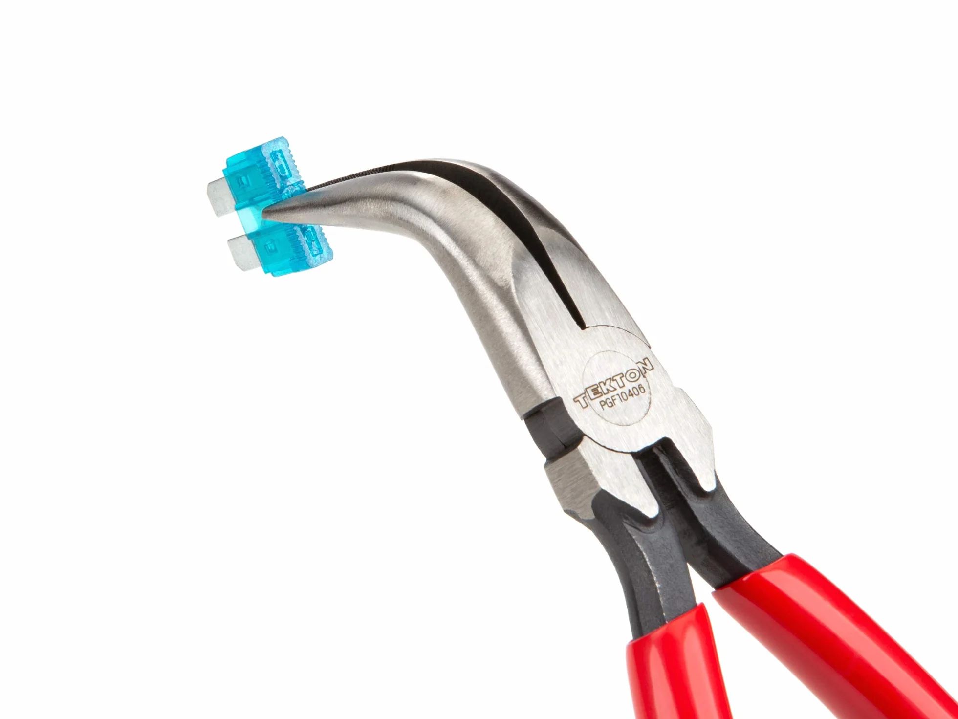 TEKTON 15 cm wygięte długie szczypce do nosa 70 stopni | PGF10406