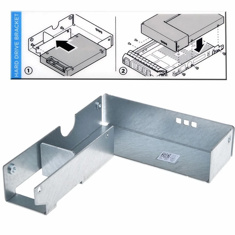 Zestaw 2 szt. RGBS 2,5" adapter SSD do DELL 3,5" SAS SATA obudowa tacy