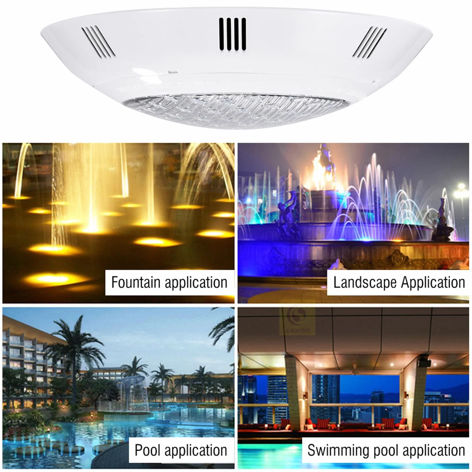 Oświetlenie basenowe LED 35W 360LED Lampa podwodna Basen RGB Wielokolorowe oświetlenie stawu IP68 Wodoodporne z pilotem do oświetlenia zewnętrznego basenu/akwarium