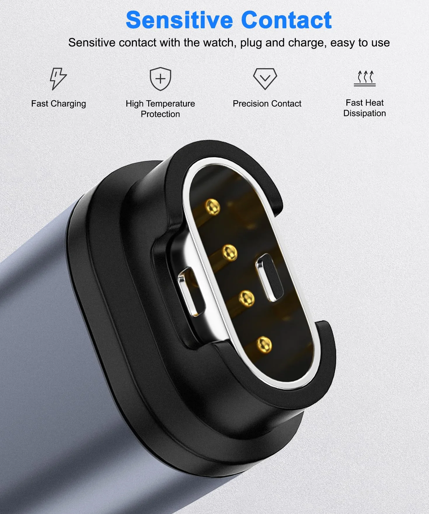 Adapter do ładowania Garmin Fenix 7, 7S, 7X, 6, 6S, 6X, USB-C żeński na męski