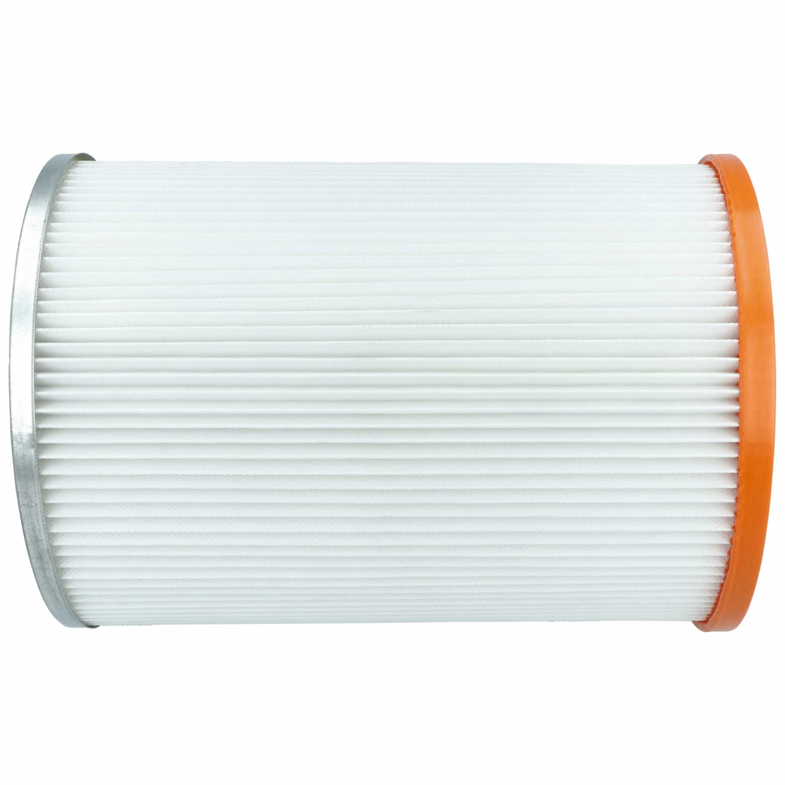 vhbw 3 x filtr składany kompatybilny z Nilfisk-Alto Turbo M2 | D2, M2 S-FA, M2 L, D R 637, D/X-B1, D-B1 odkurzacz - wkład filtrujący pomarańczowy biały
