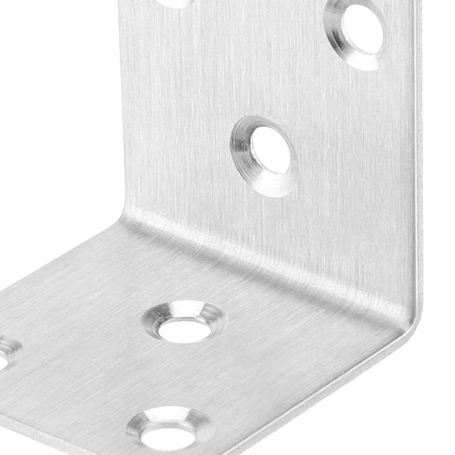20 sztuk łączników kątowych ze stali nierdzewnej, 40 x 40 mm, srebrne, metalowe kątowniki 90 stopni, kątowe wsporniki narożne, stabilne łączniki do drewna w kształcie litery L, 120 śrub, do