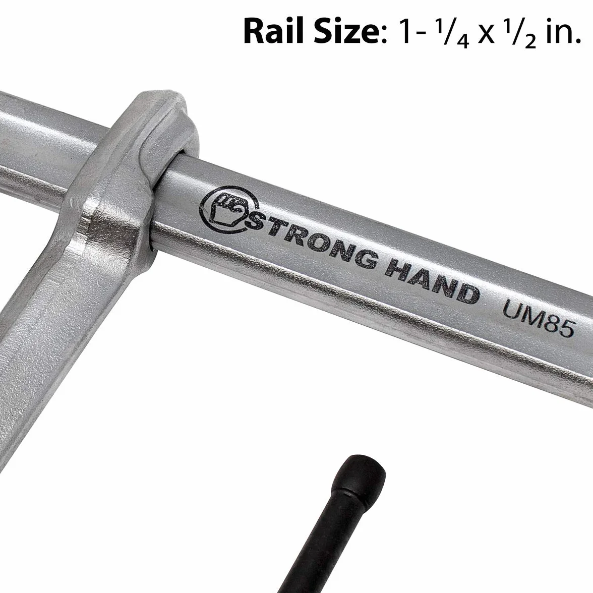 Strong Hand Tools, System zaciskowy 4 w 1, zacisk prętowy o regularnym obciążeniu, pojemność 38,5 mm, ciśnienie zaciskowe: 1,1 kg, głębokość gardła: 5-1/2″, UM125-C3